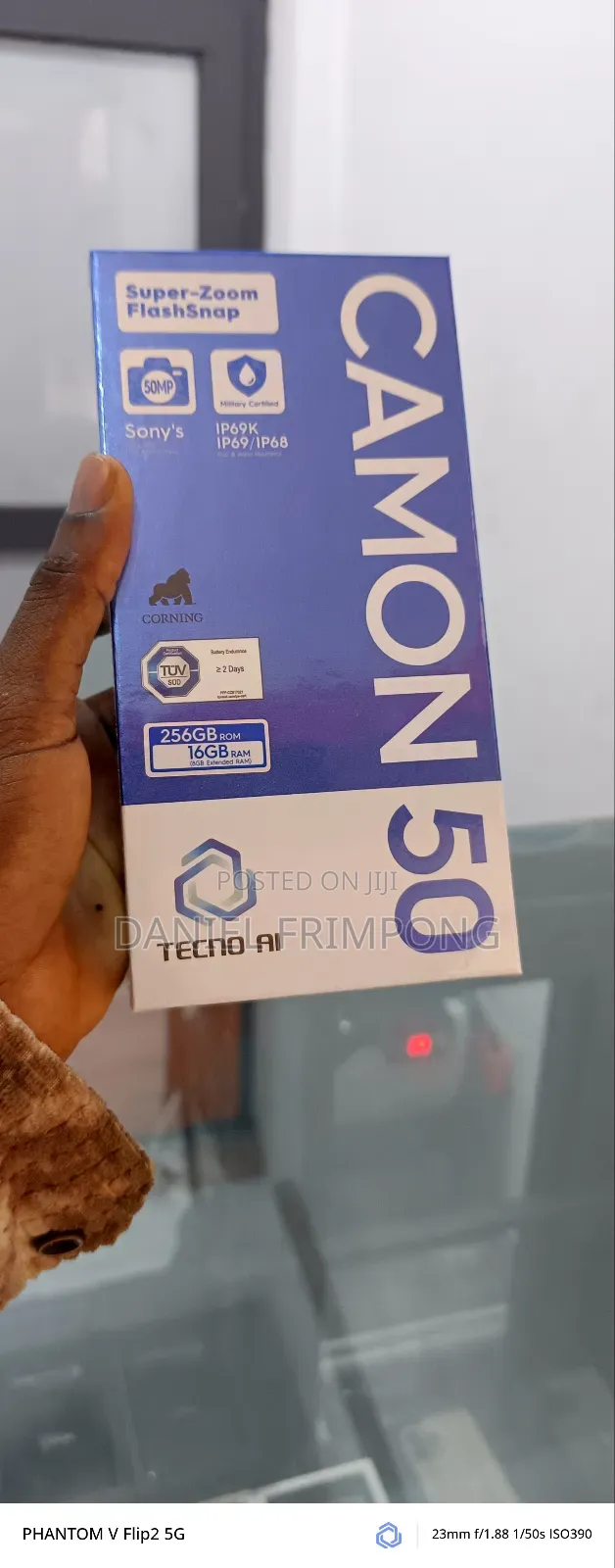 New Tecno Camon 50 256 GB Black