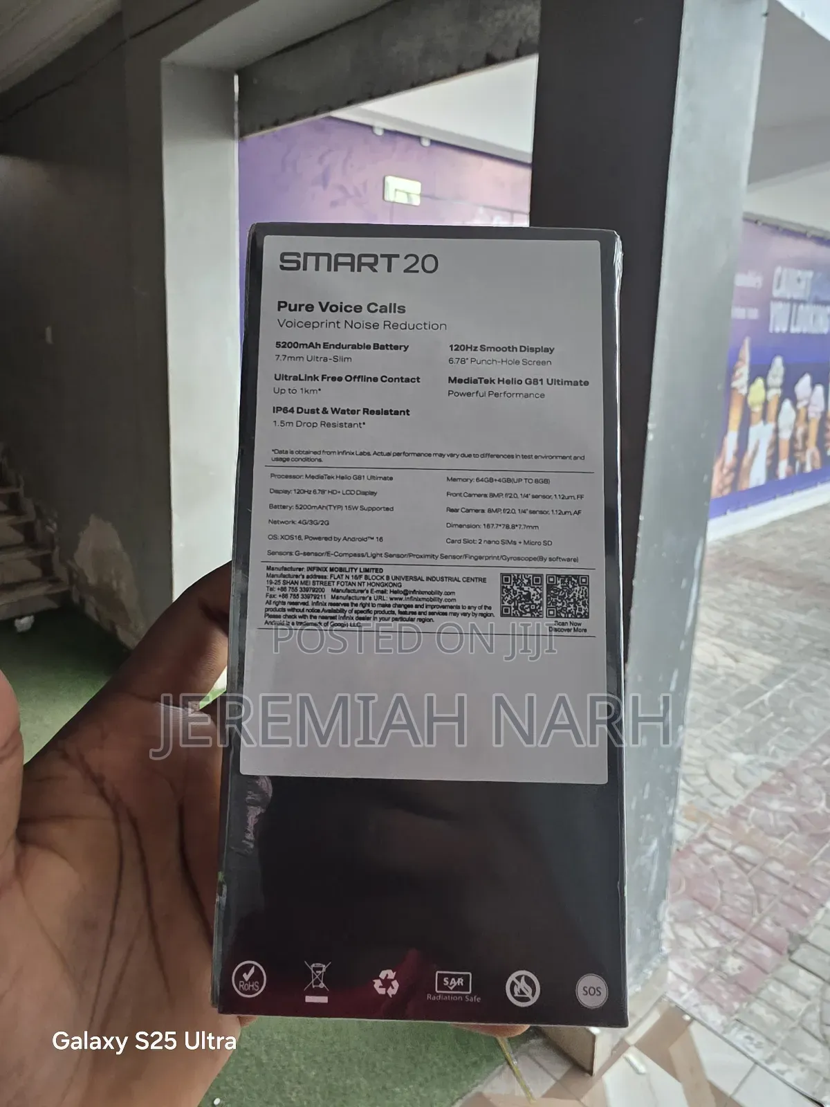 New Infinix Smart 10 64 GB Black