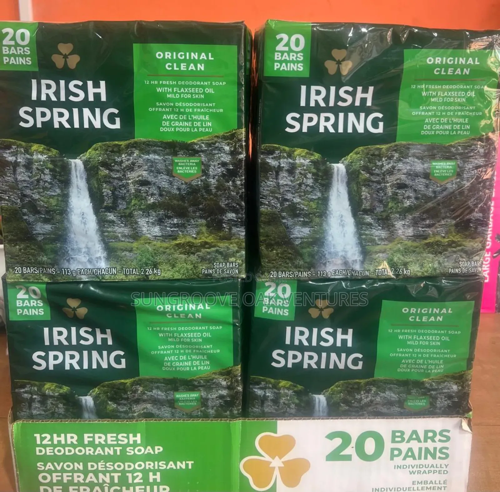 Irish Spring Bar Soap 20cts Originally Sourced From the Usa