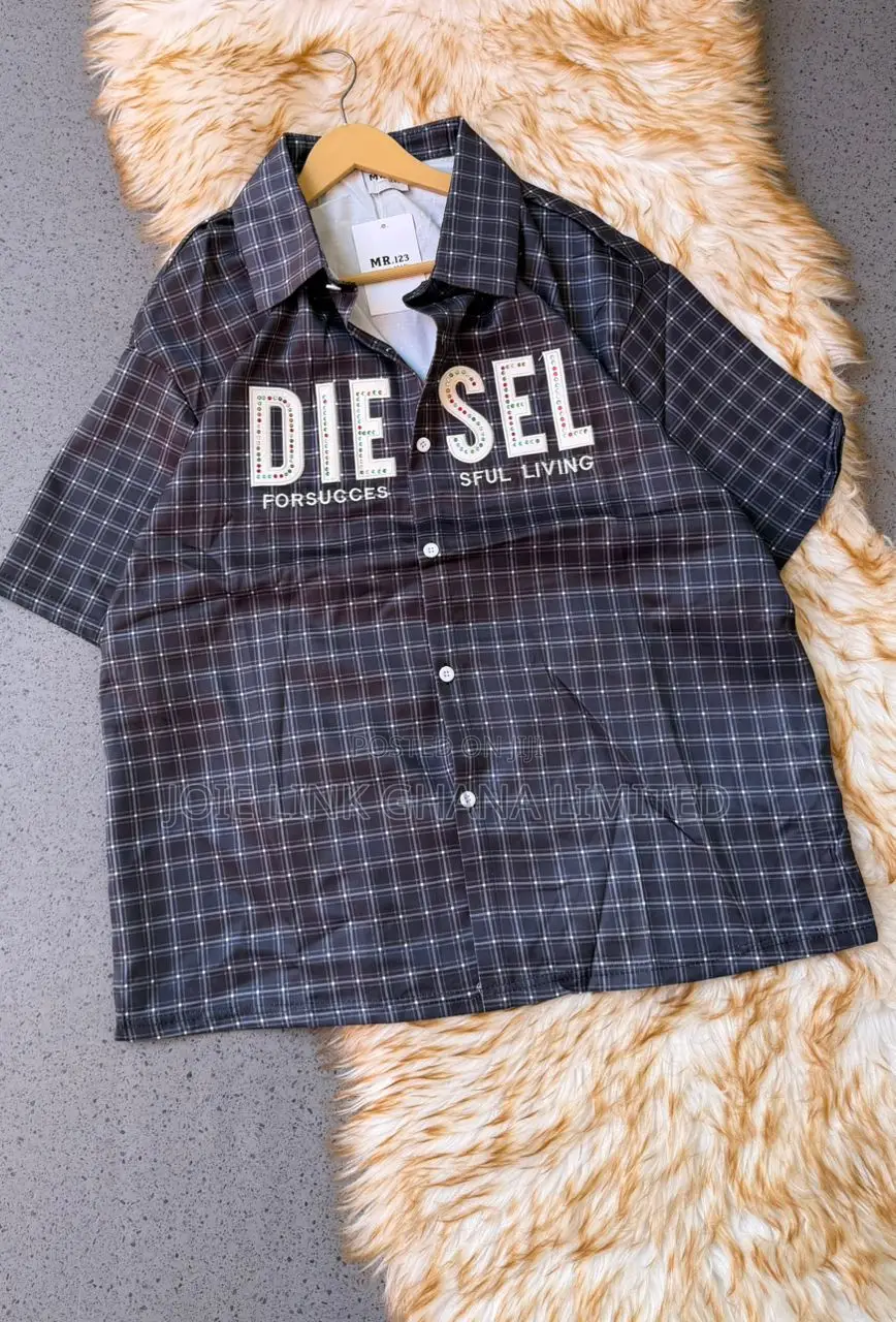 Mens Regular Fit Plaid Shirt Available Now.