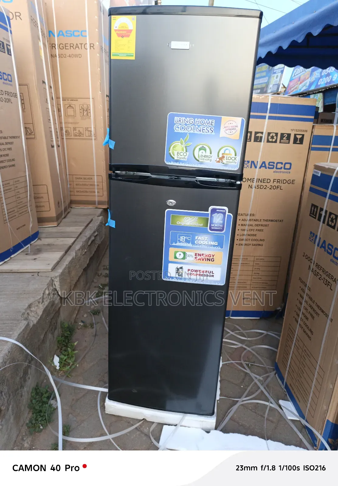 Nasco Nasf222(165liter) Double Door Fridge