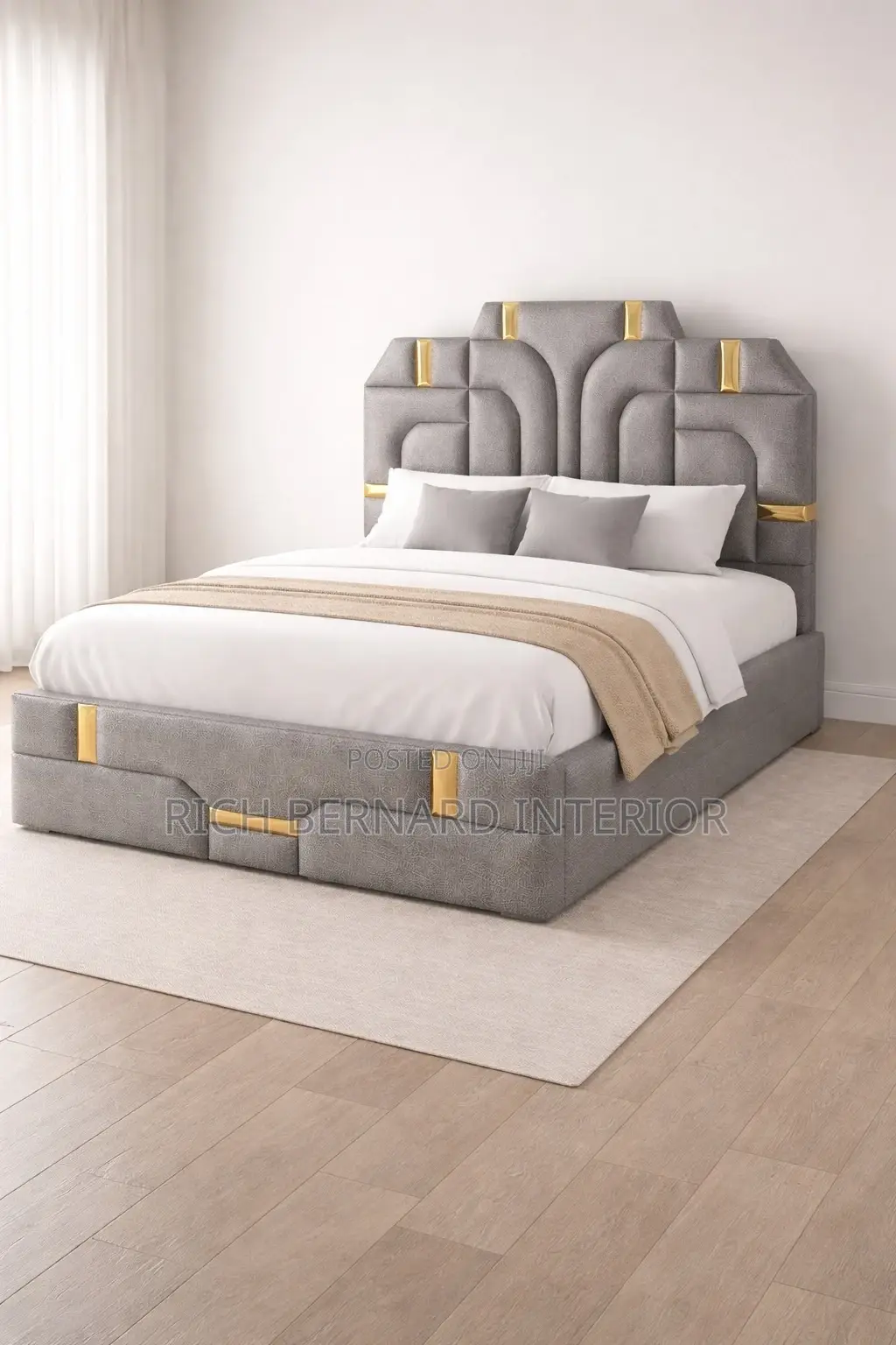 Modern Elegant Double Bed Frame 