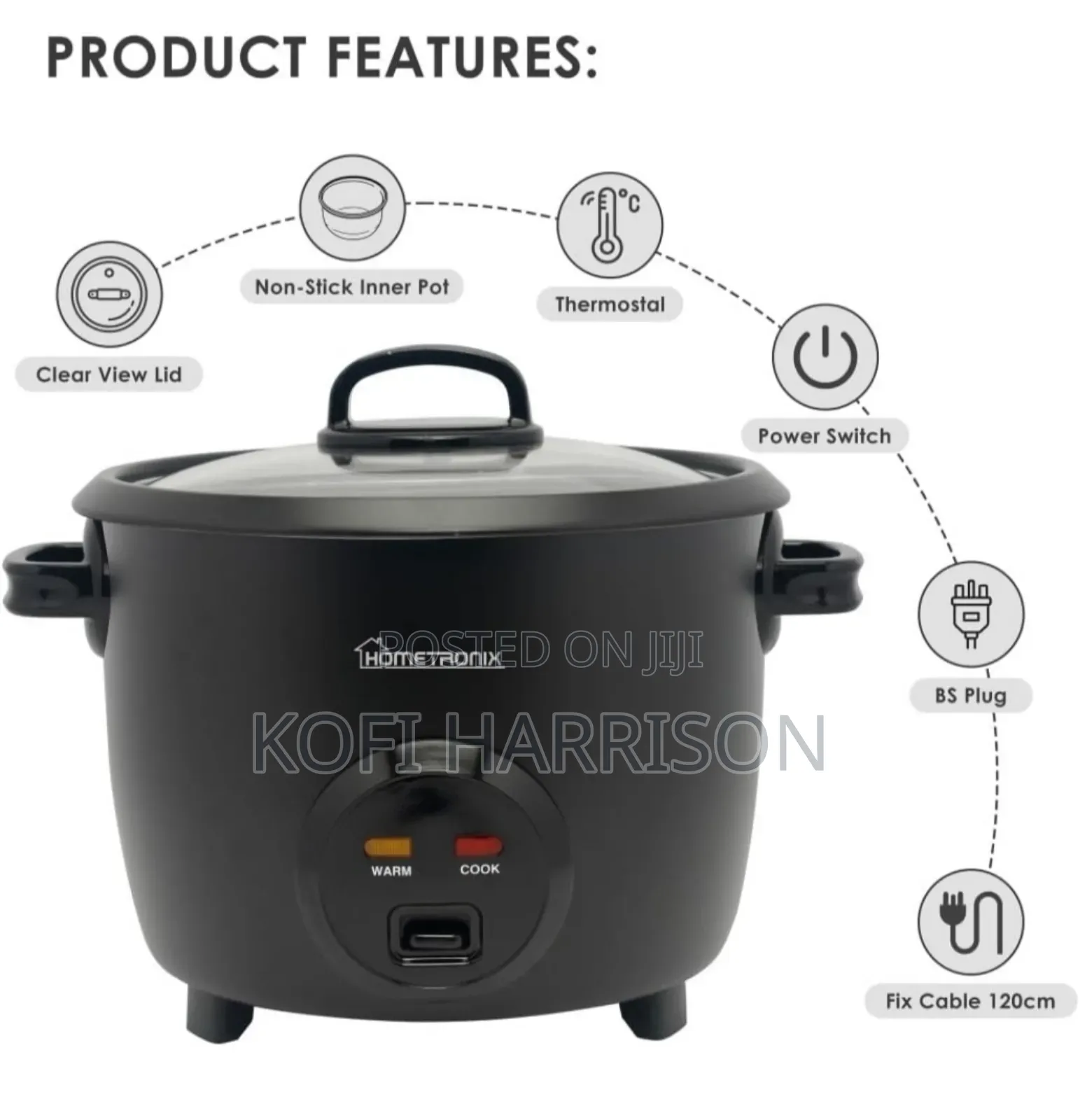 2.8l Hometronix Rice Cooker