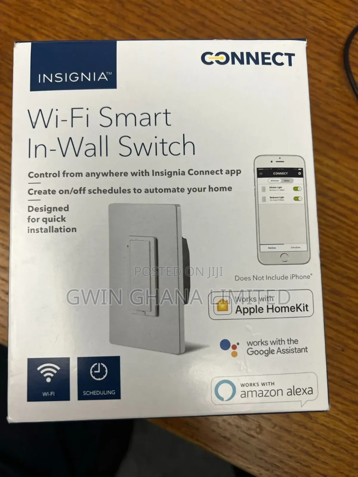 Insignia Ns-ch1xis8 Smart In-wall Light Switch Wi-fi