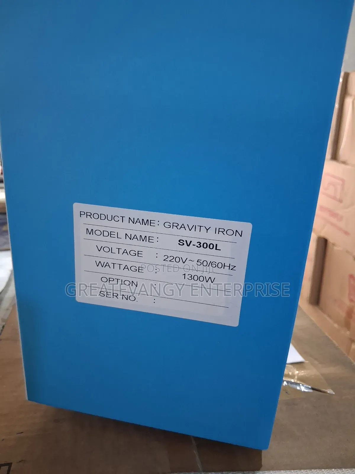 Brand Industrial Steam Iron
