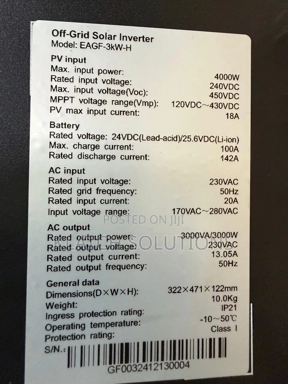 Solar 5kw Hybrid Inverter