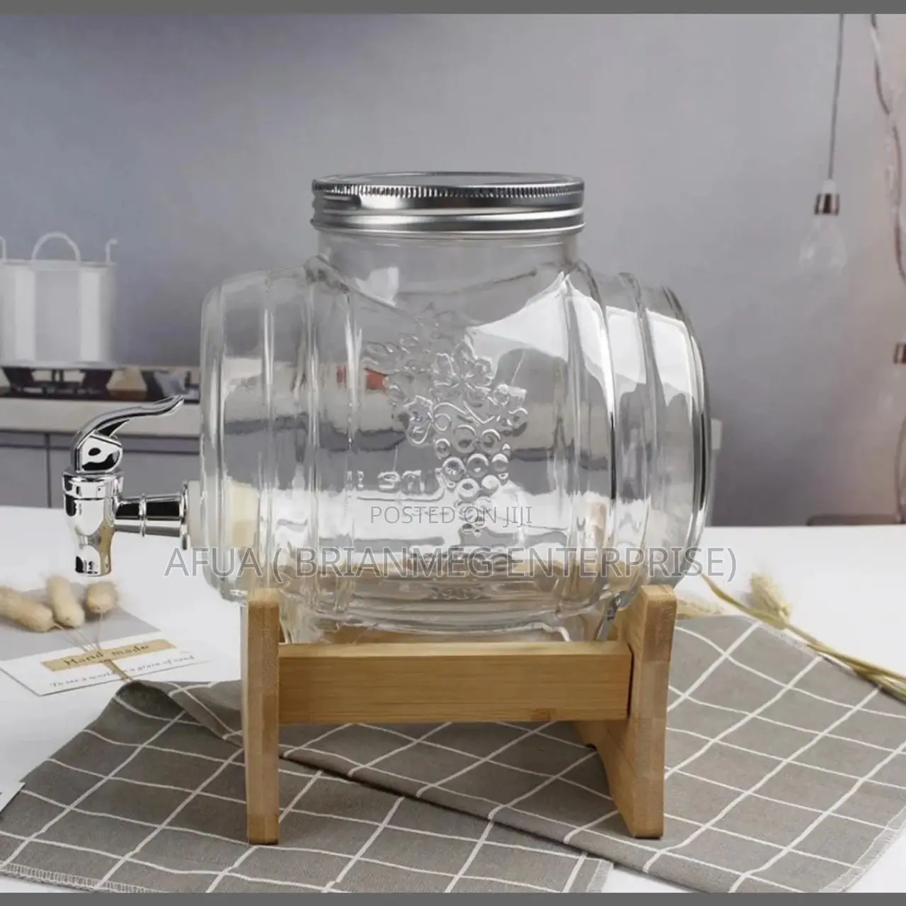 Drum Design 5ls and 8lts Glass Dispenser