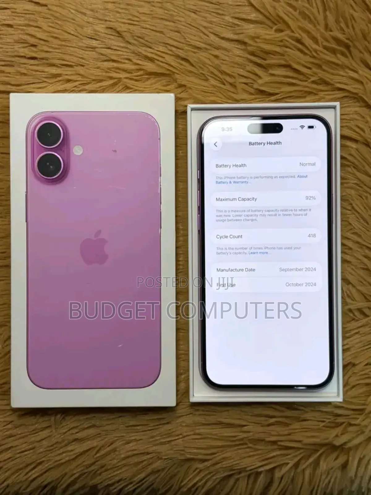 New Apple iPhone 16 Plus 128 GB Pink