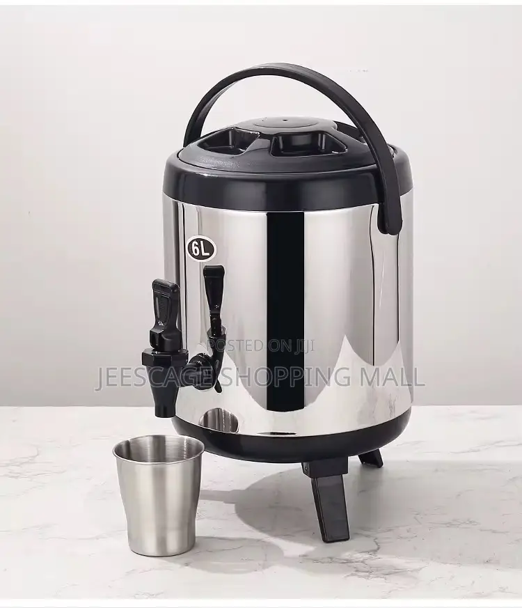 Royal Stainless Steel Food Beverage Serving Set With 6l Dispenser