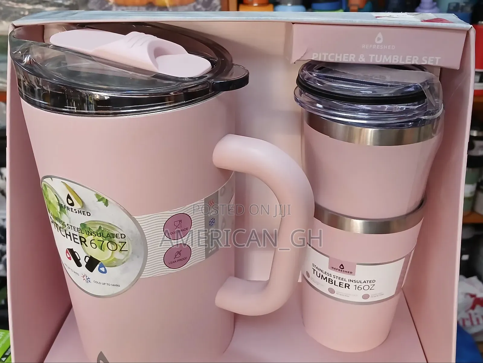 67oz Pitcher 9hrs Hot and 16oz Tumbler 1hr Hot Set