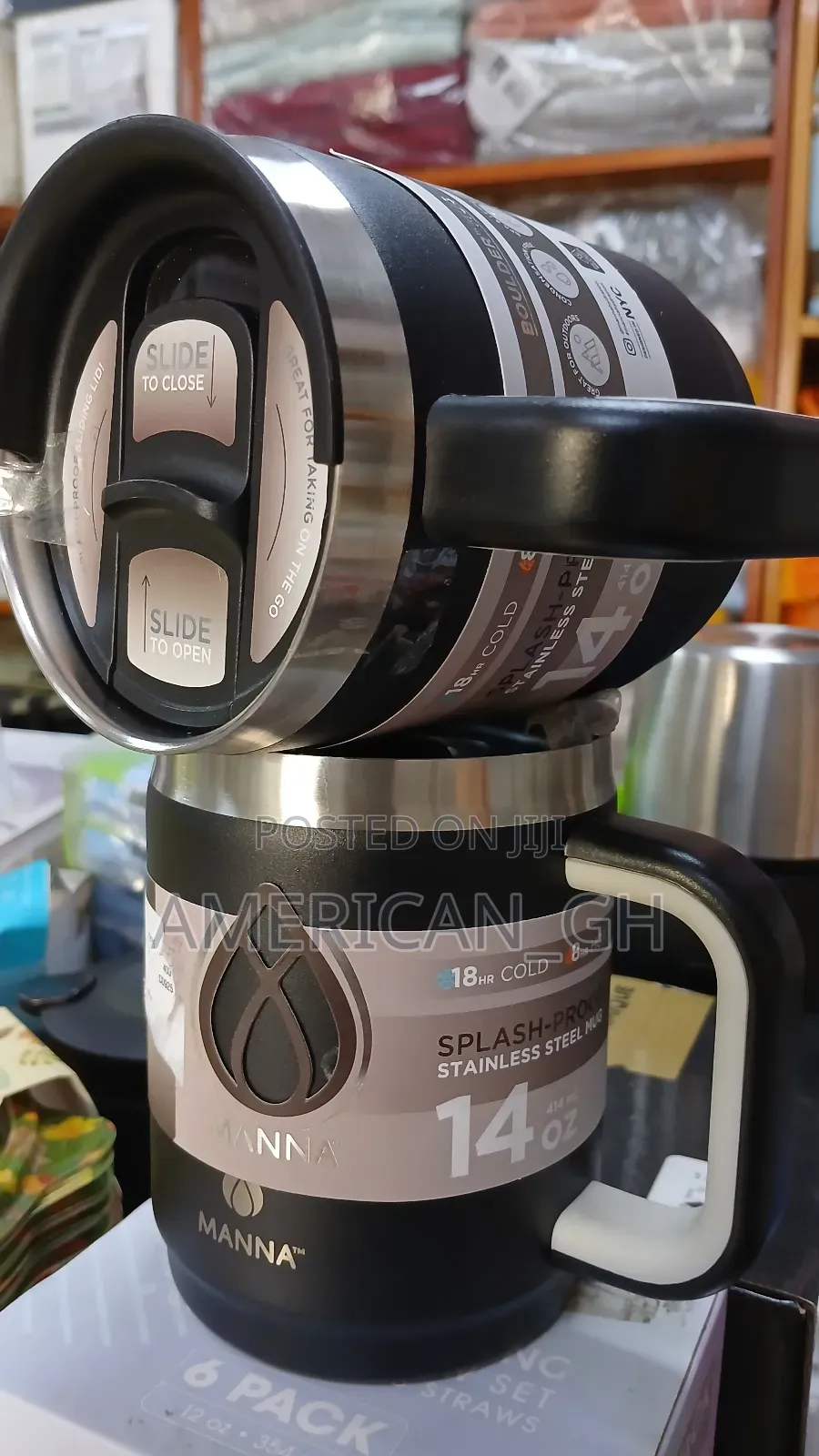 Manna Stainless Steel Mug, 140z (8hrs Hot)