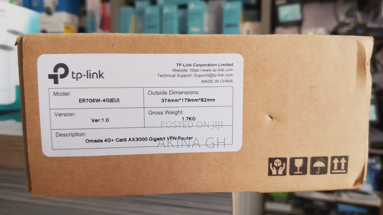 Omada 4g+ Cat6 Ax3000 Gigabit VPN Router