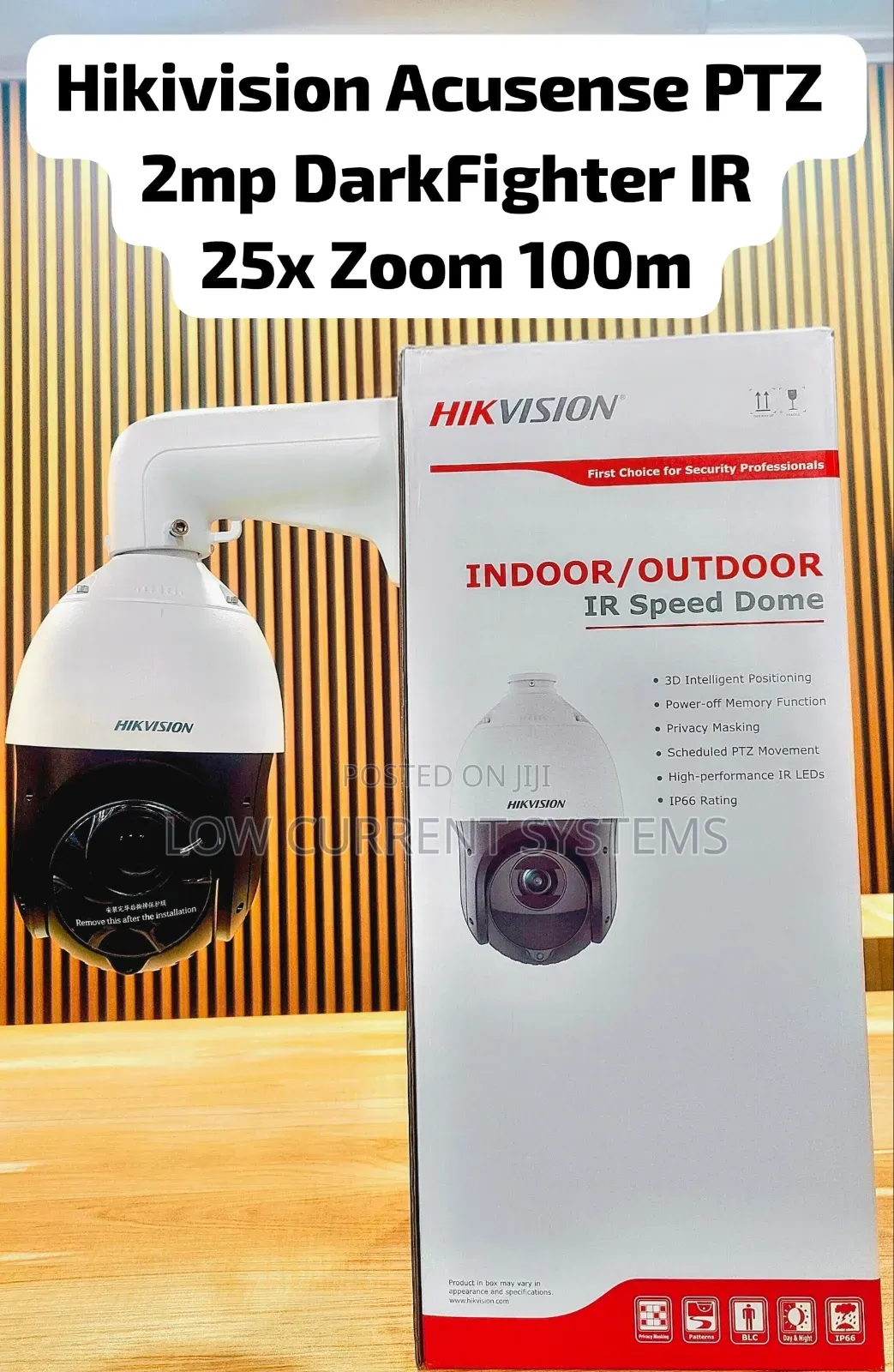 Hikivision 2mp PTZ Ir Power by Darkfighter 25x Zoom 100m Network Camer