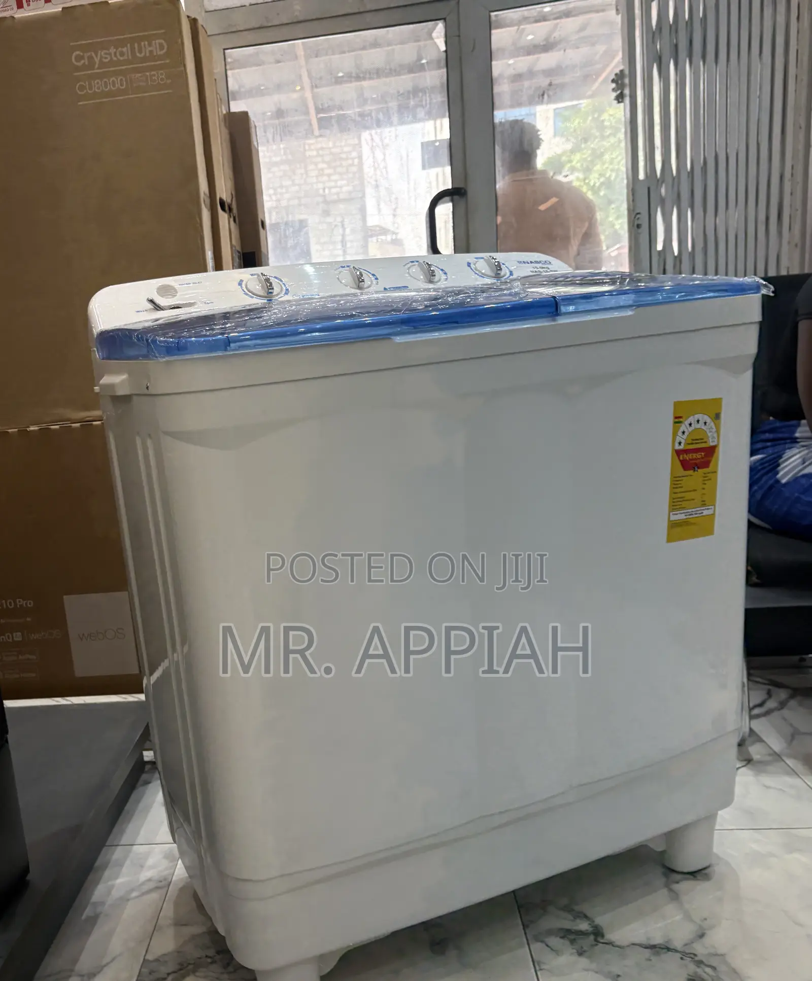Authentic Nasco Semi-Auto Washing Machine With Stainless Steel Tub 
