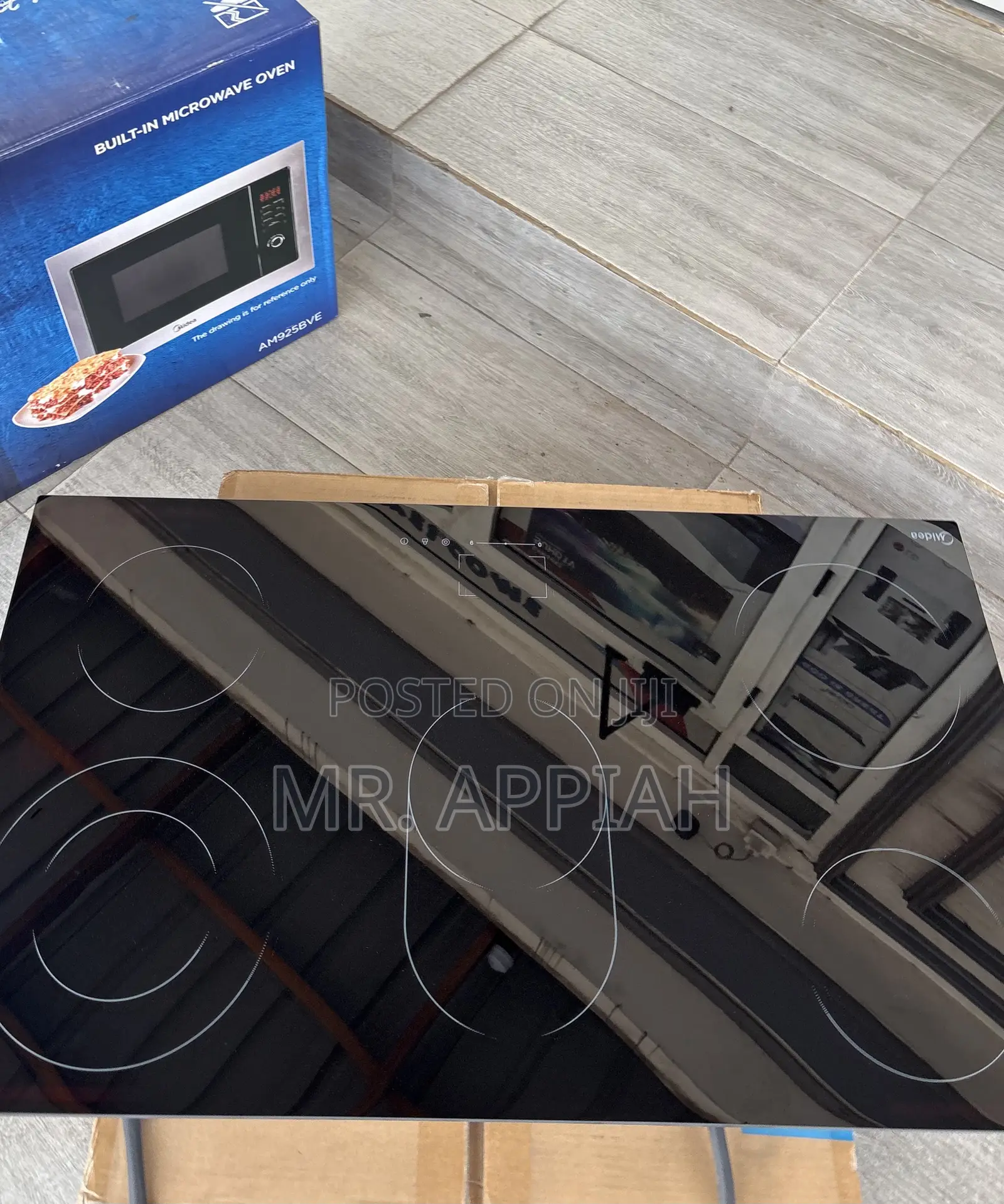 Brand New Midea 5 Electric Built in Hob(Glass) Mc-Hv848 