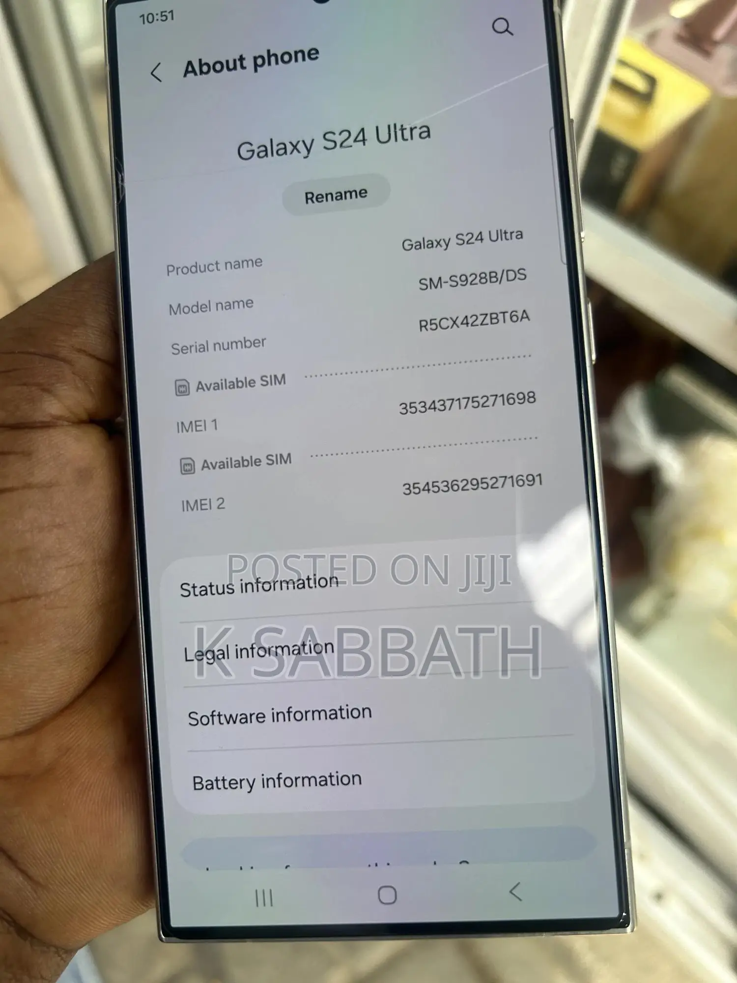Samsung Galaxy S24 Ultra 256 GB Gold