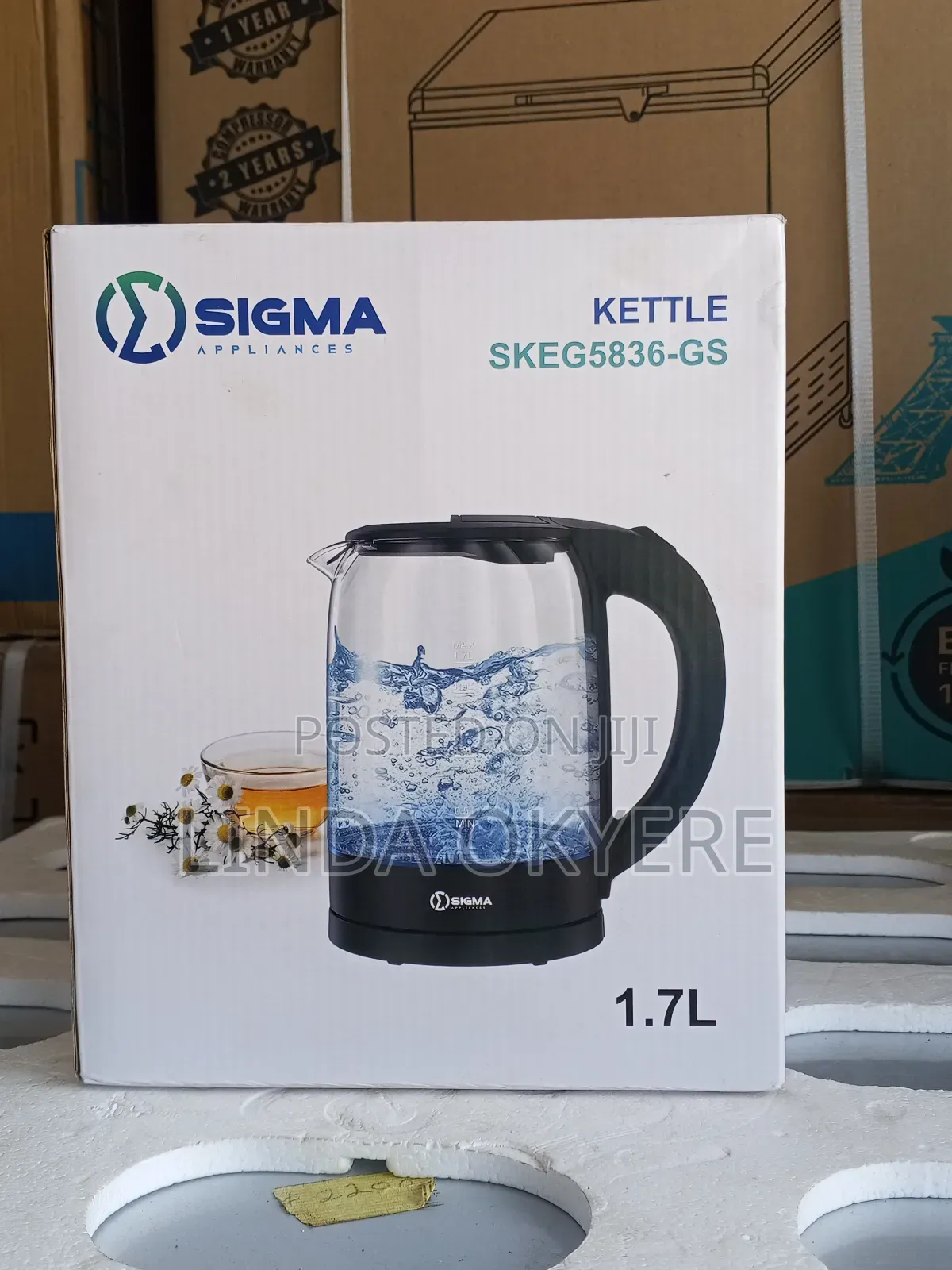 Latest Sigma Kettle 1.7 Liters Glass