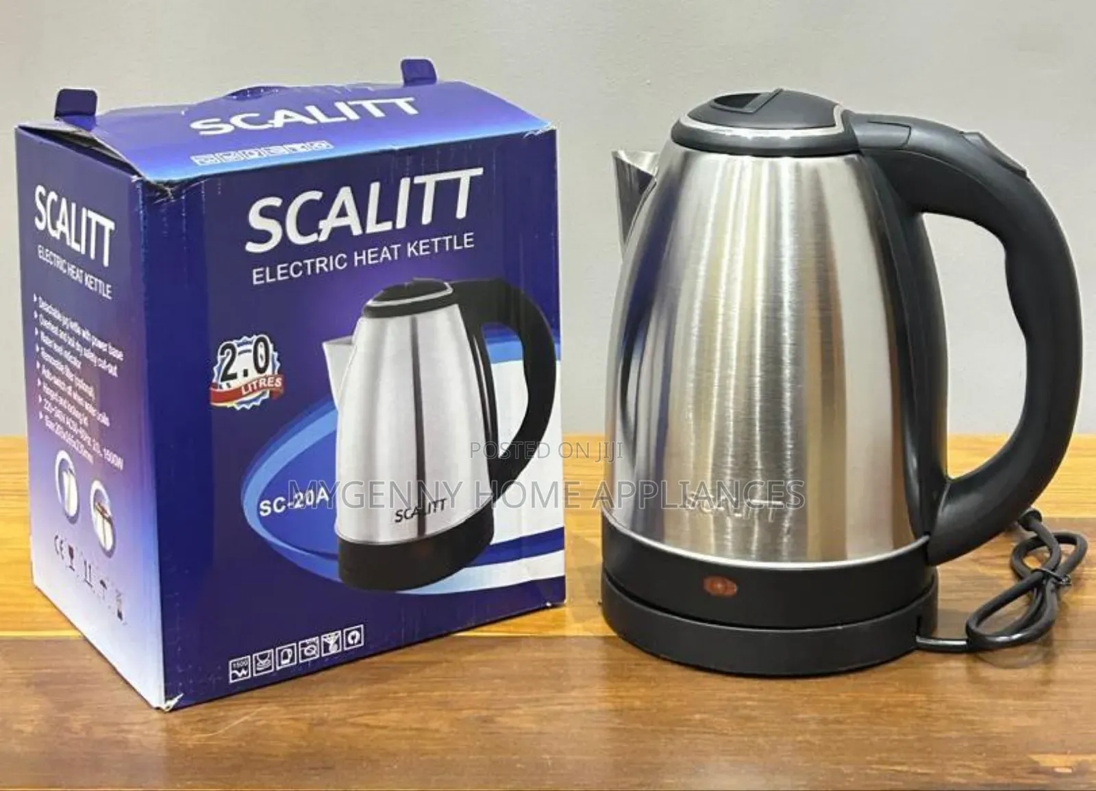 2 Liters Stainless Steel Electric Heat Kettle