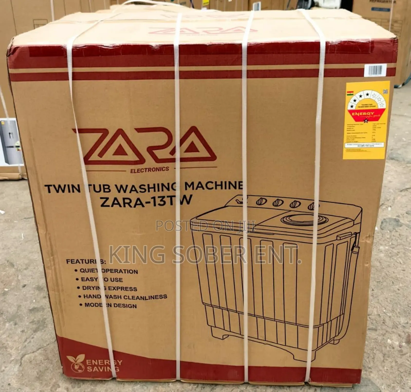 Zara 13kg Semi Automatic Washing Machine