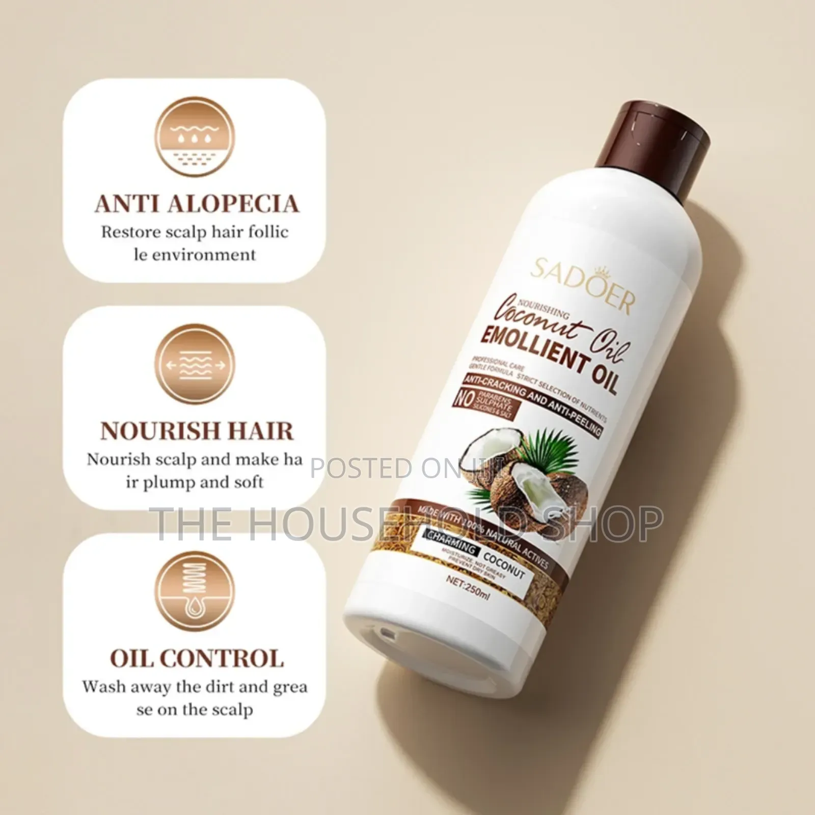 Coconut Oil Anti Dandruff Deep Repair Hoar And Skin Set.