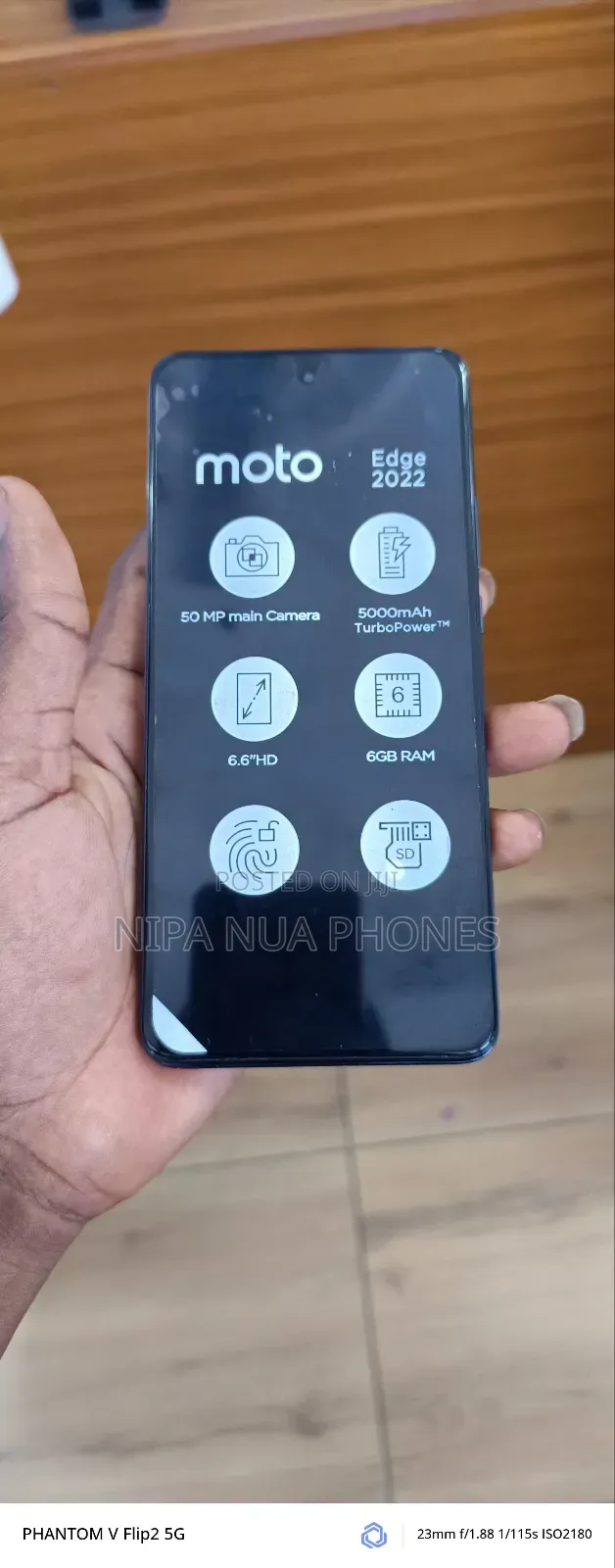 New Motorola Edge (2022) 128 GB Black