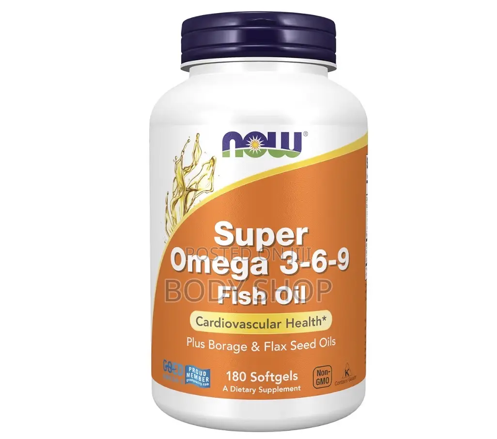 Now Supplements, Super Omega 3-6-9 1200mg- Flax Seed Oils 180 Softgels