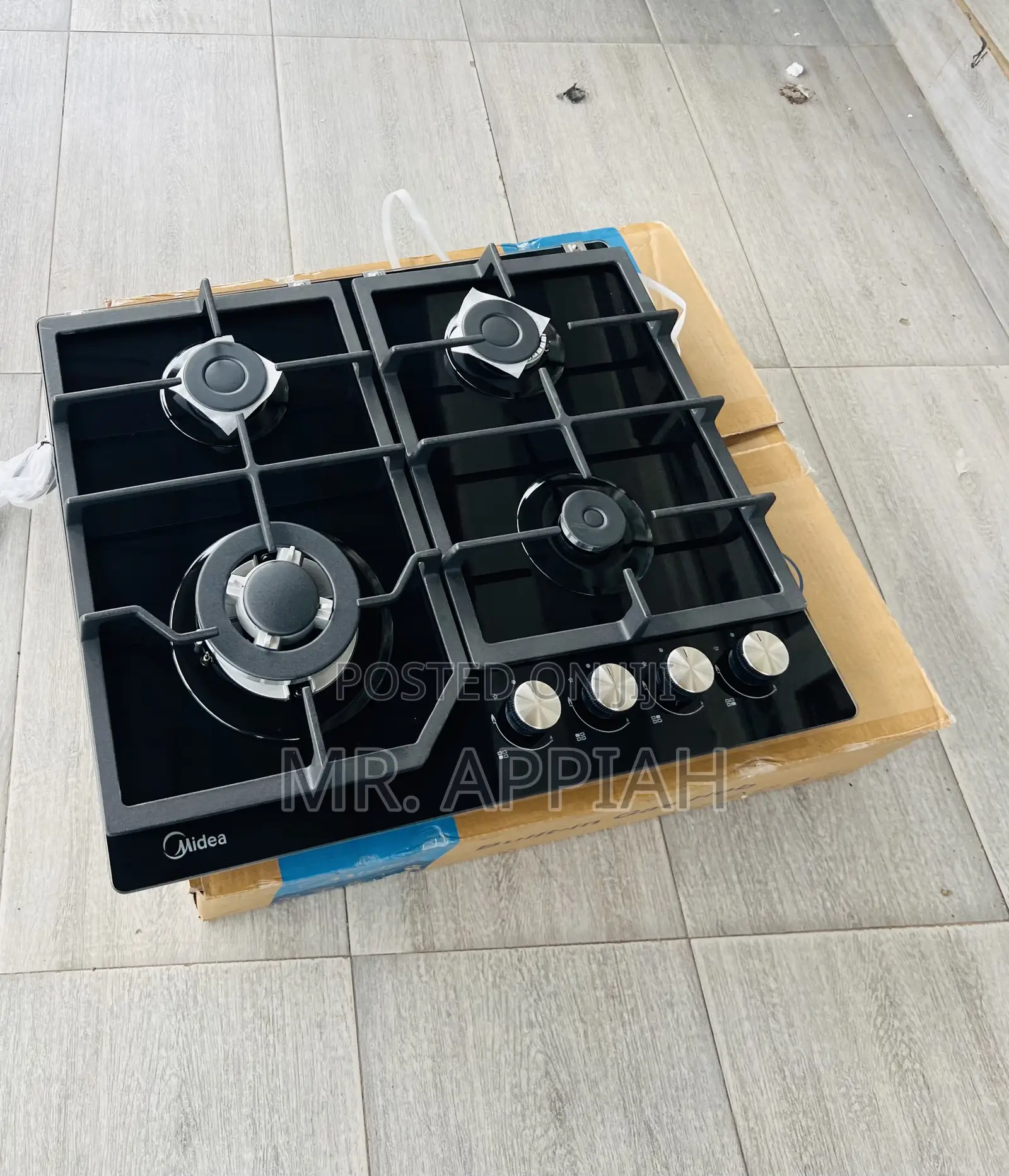 Lovely Design Midea 60g40me Tempered Glass Hob(Black)4 Gas