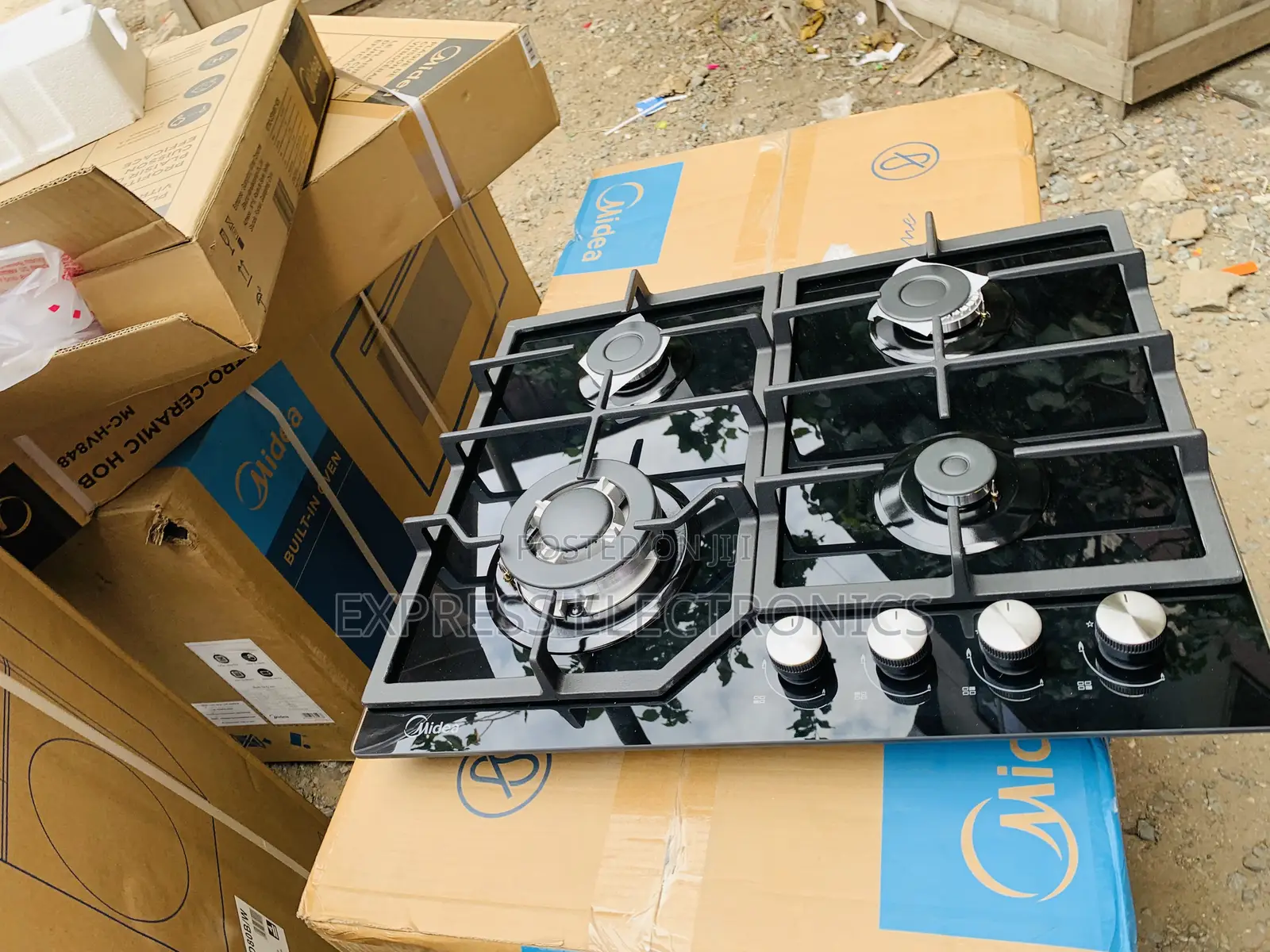 Newly Sealed in Box Midea 4burner 60cm 60g40me