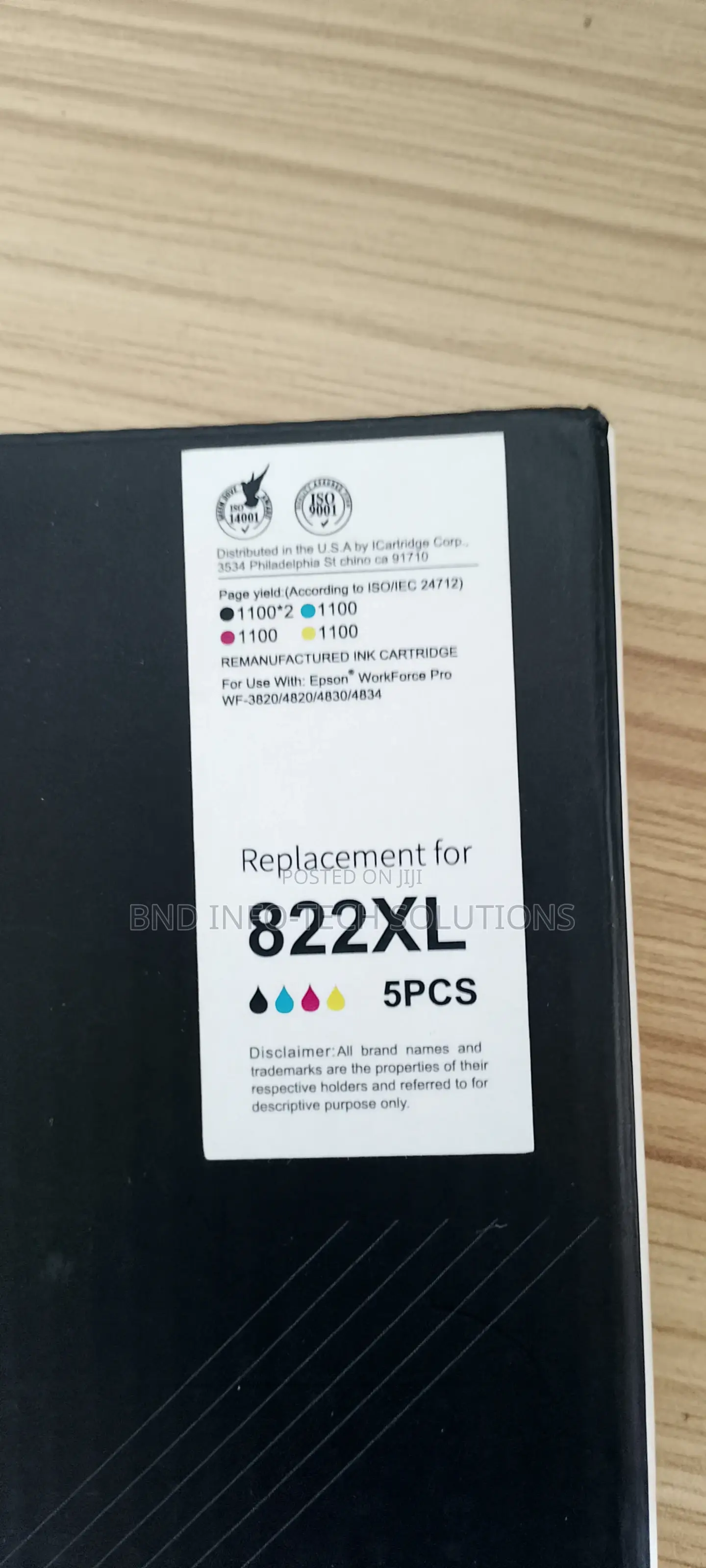 822xl Remanufactured Ink Cartridges for Epson Workforce Pro Printers