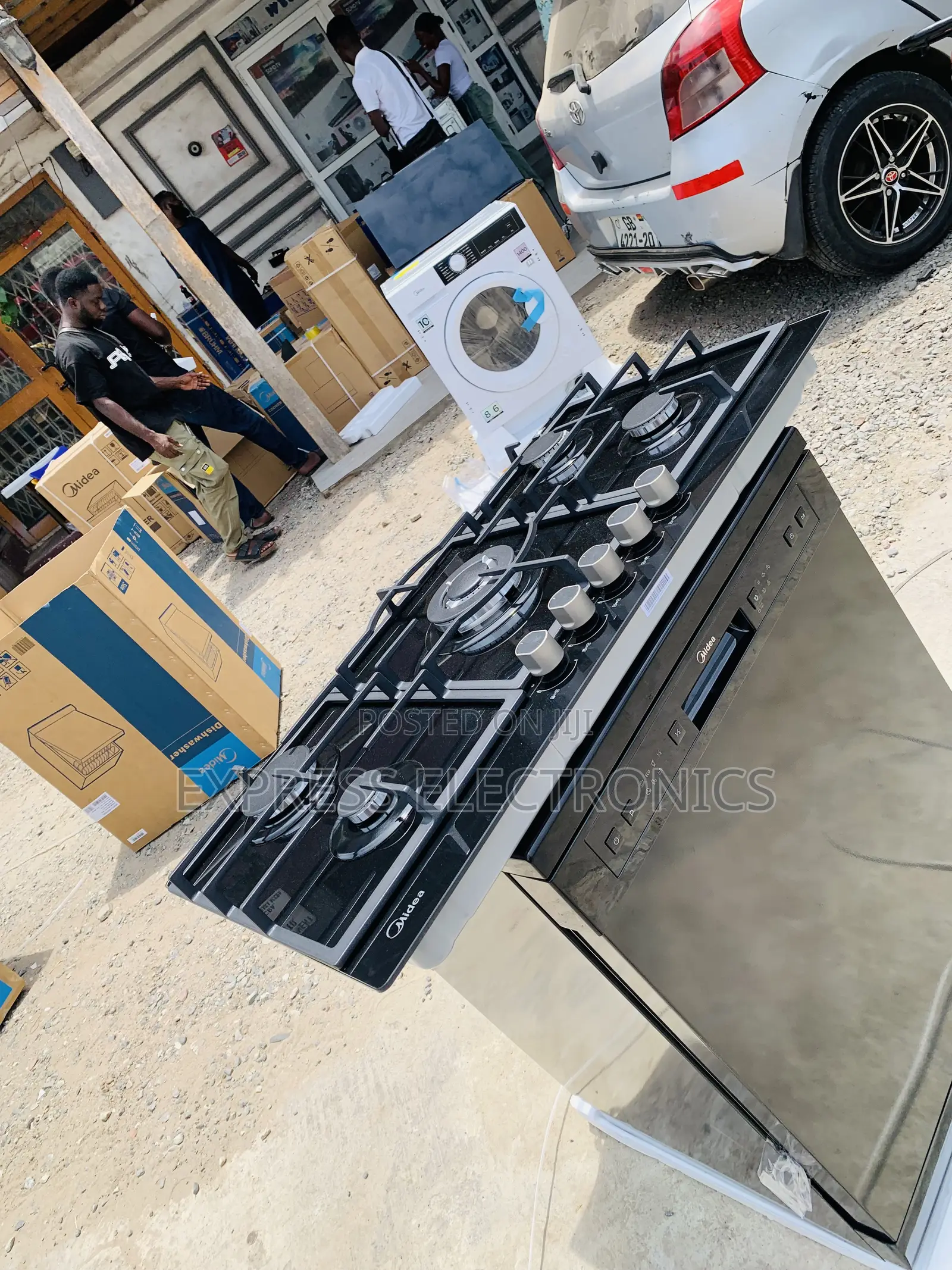 5hob Burner Gas Cooker Built in Midea 90cm