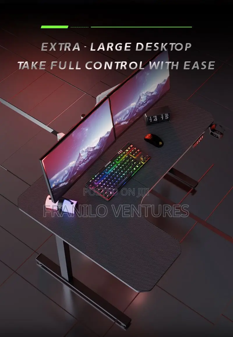 160cm L - Shaped Electric Adjustable/ Standing Desk