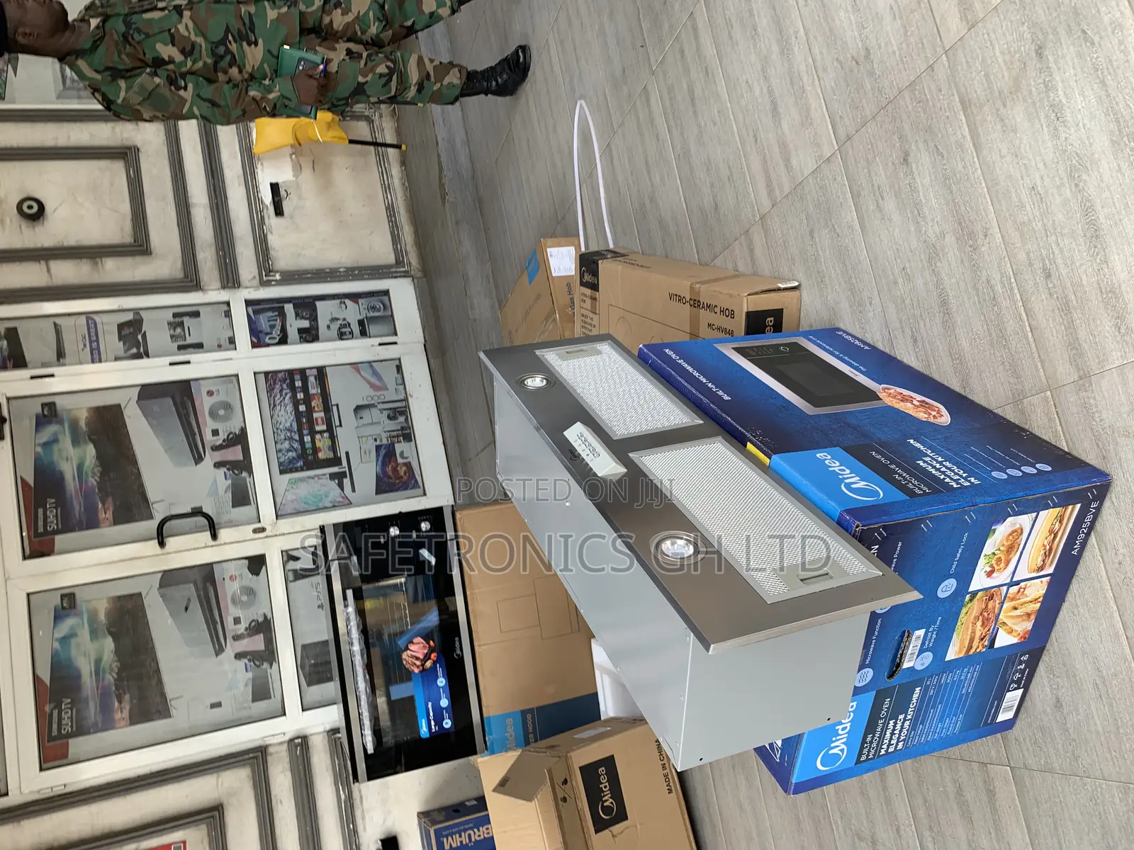 Try Secure Grey Midea 60cm Built-in Cooker Hood Stainless Steel 60l03