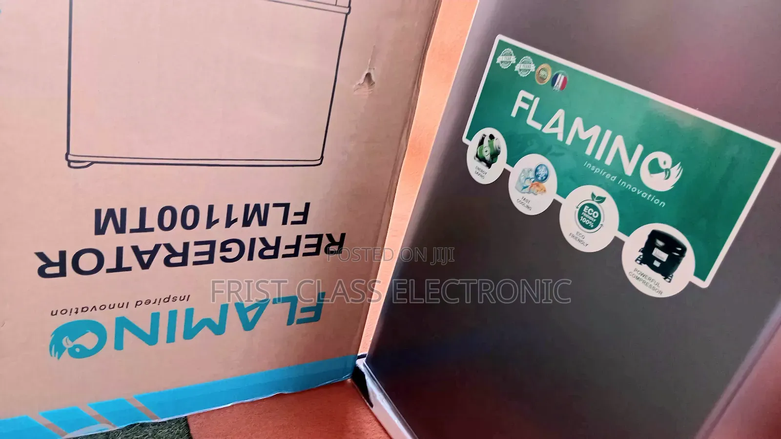 Unleash Freshness – Flamino Flm1100tm 2-Door Fridge, Silent Sleek