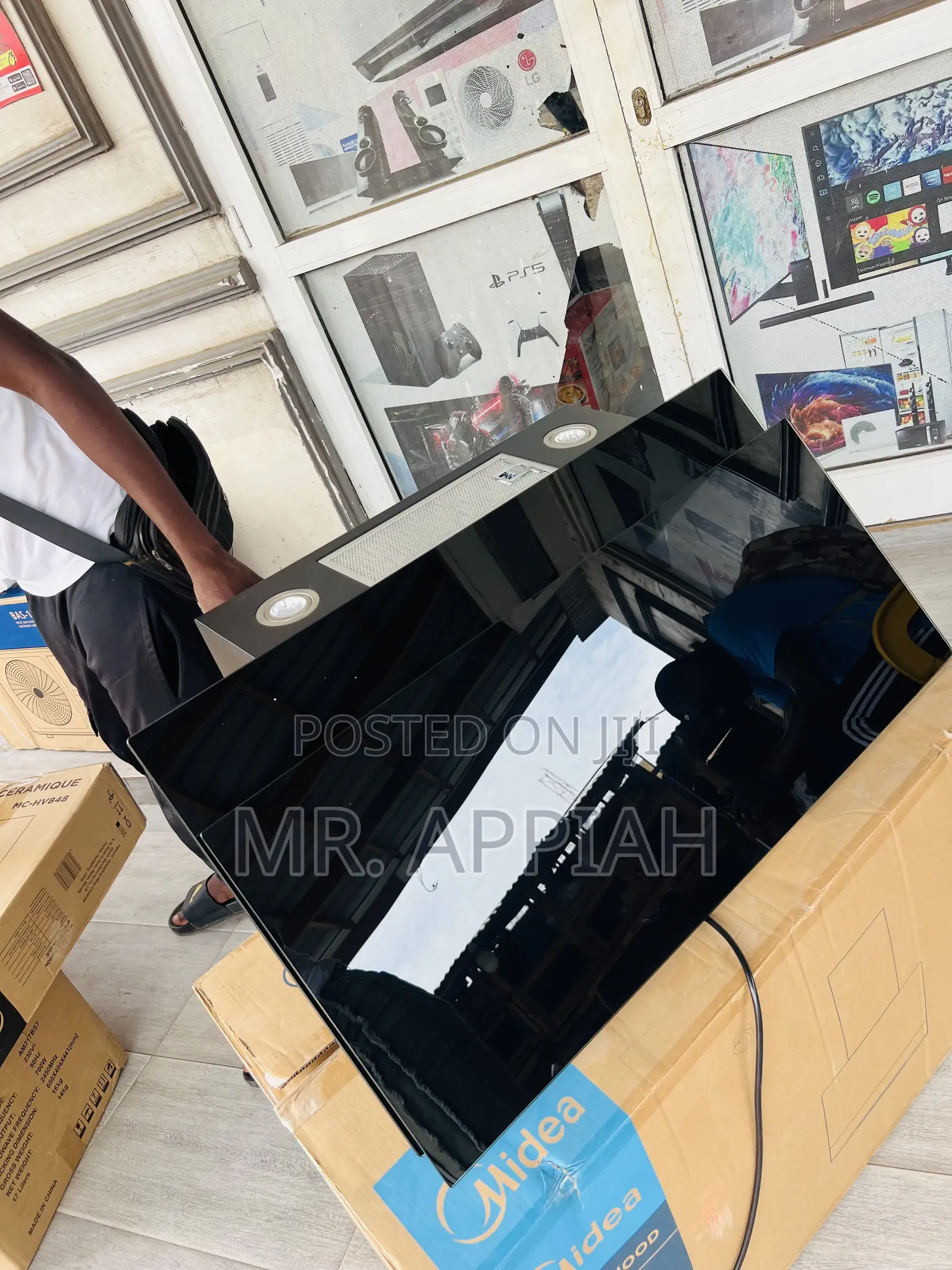 Buy Unique Midea 90j72-Bb 90cm Built in Tempered Glass Heat Extractor.