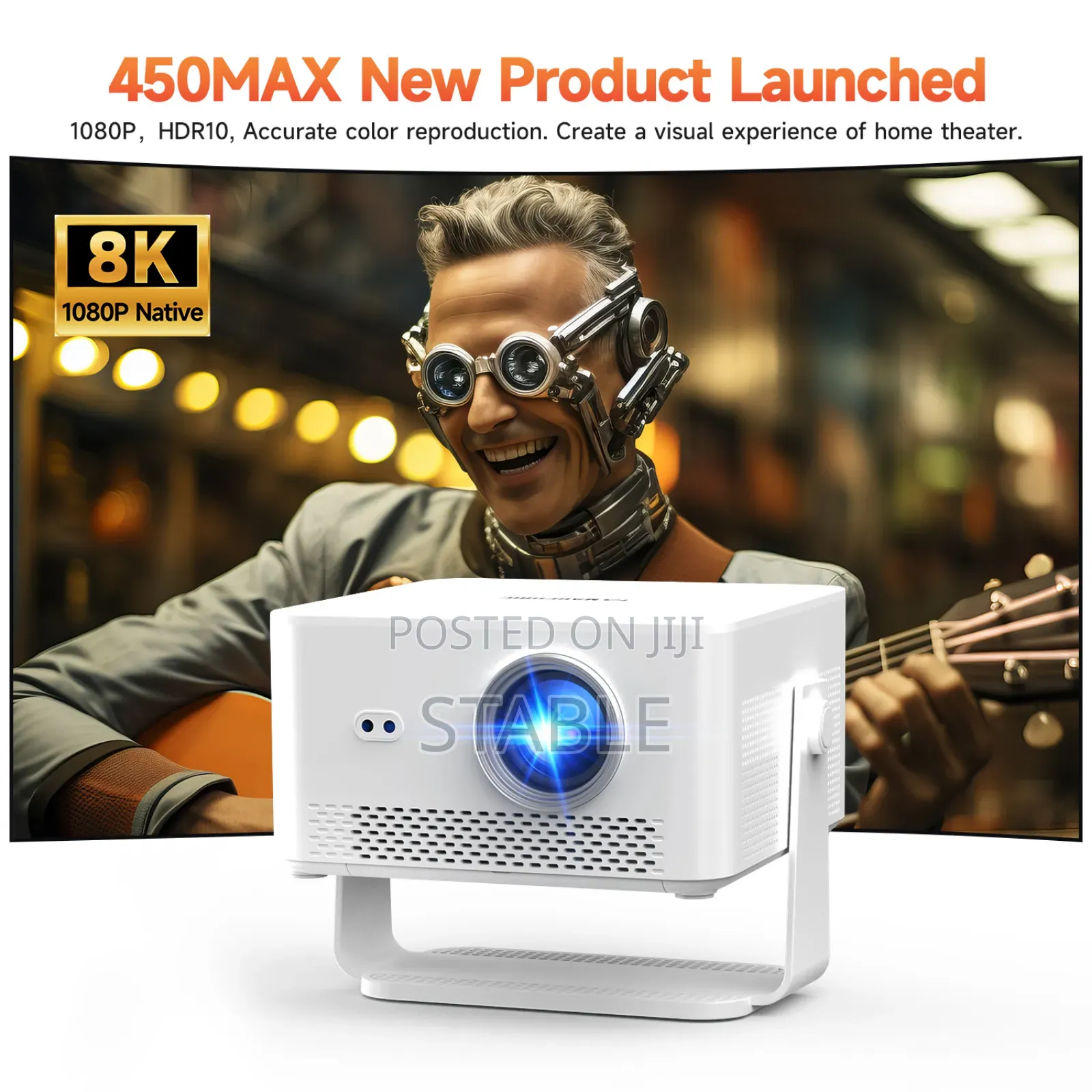 Magcubic Hy450max, 1100 Ansi Full Hd, Projector, 12w Speaker