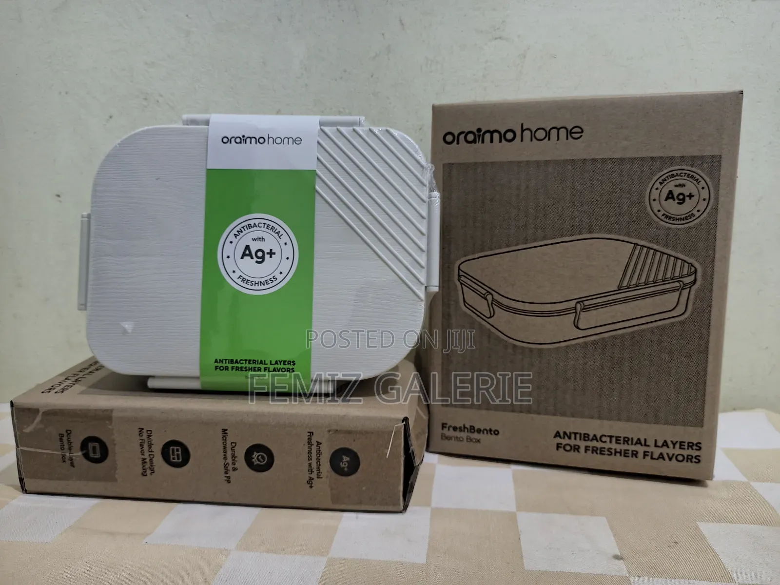 Oraimo Freshbento Antibacterial Pp Double Layer Lunchbox