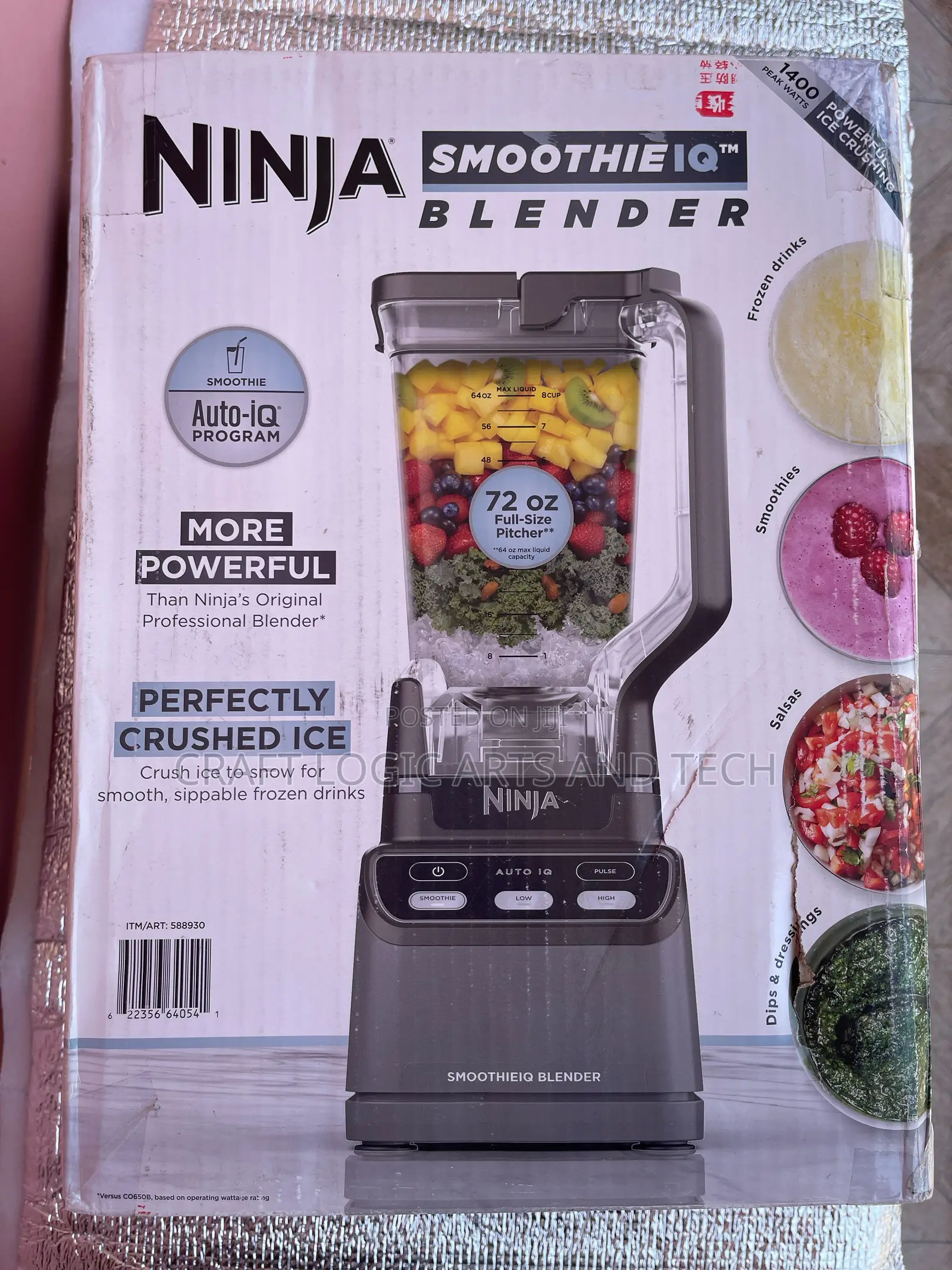 Ninja Blender 1400w Ninja Smoothie Maker 2.1l Bpa Free Cup 110v