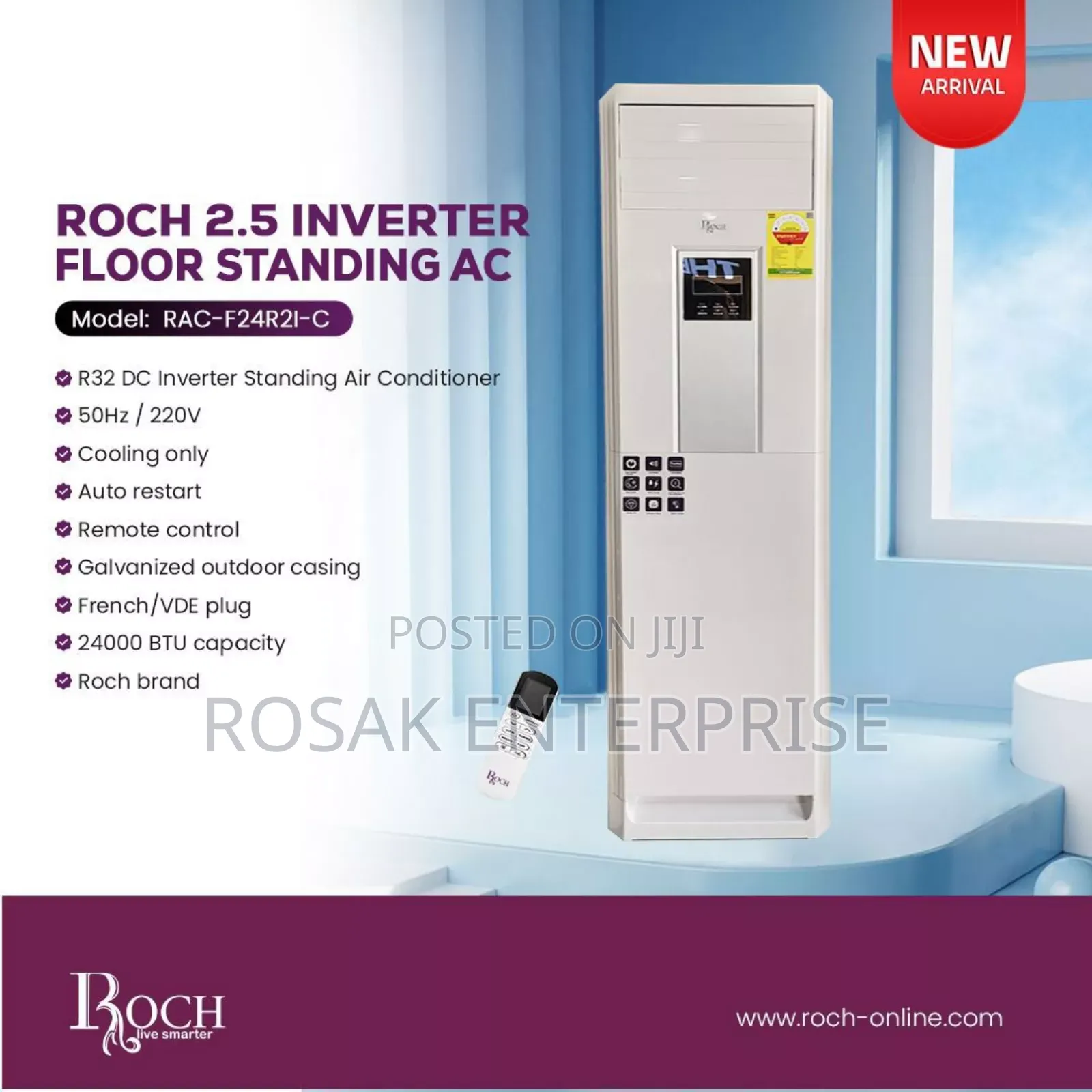 Roch 2.5hp Inverter Floor Standing Air Condition