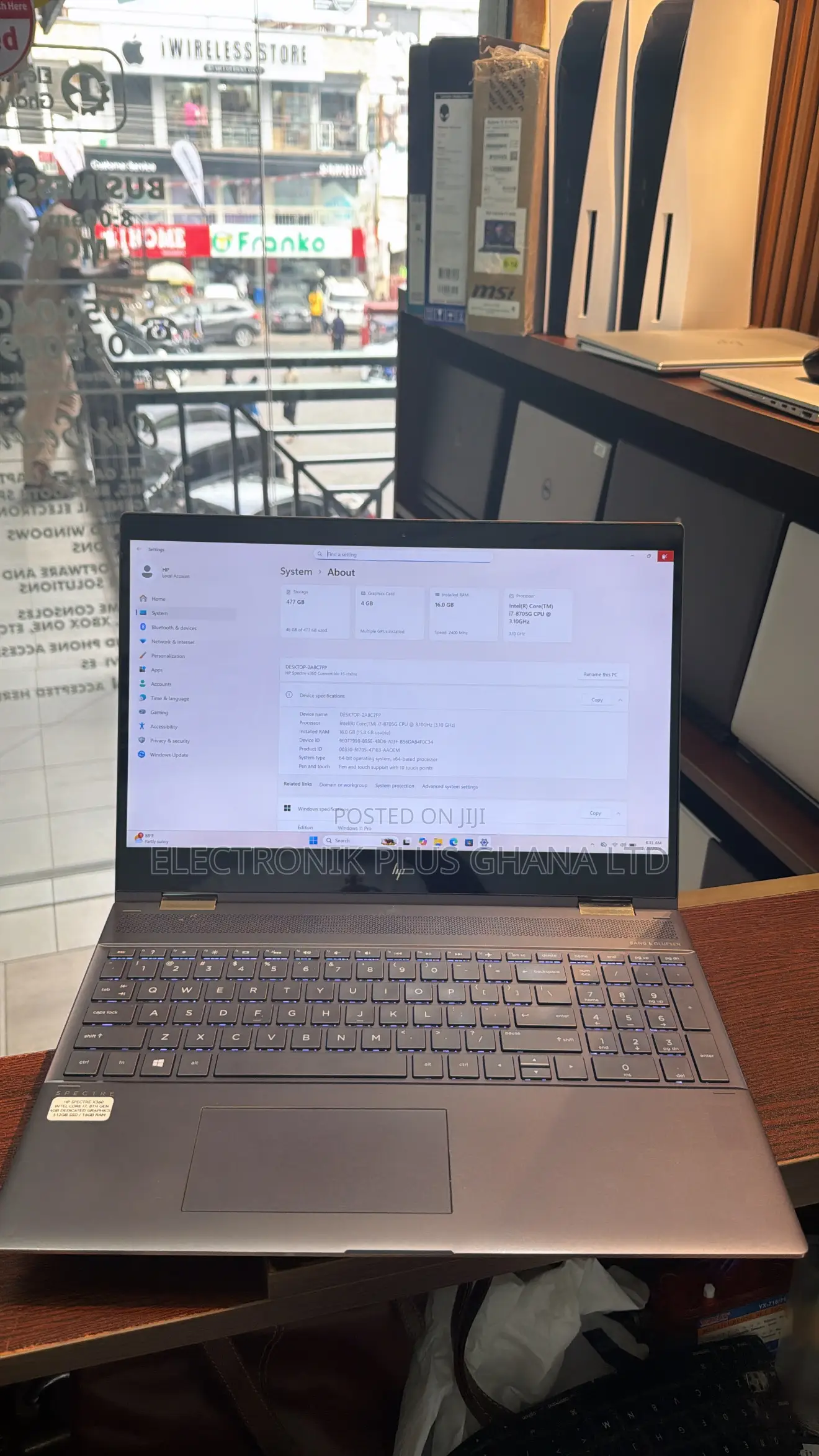 Laptop HP Spectre X360 15 16GB Intel Core i7 SSD 512GB
