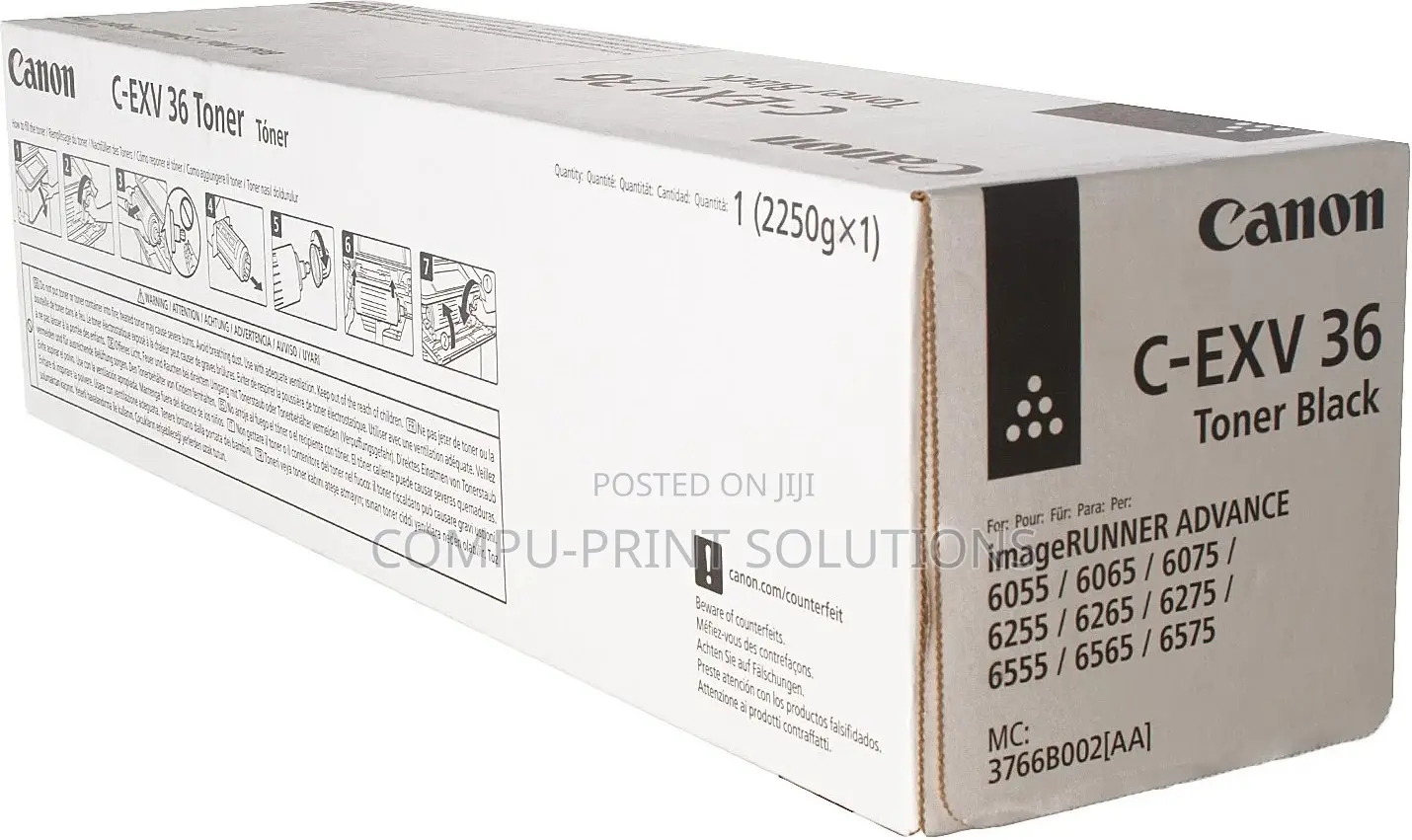 Canon C-exv 36/Gpr-38/Npg-54 Black Toner -for Image Runner Adv Copiers