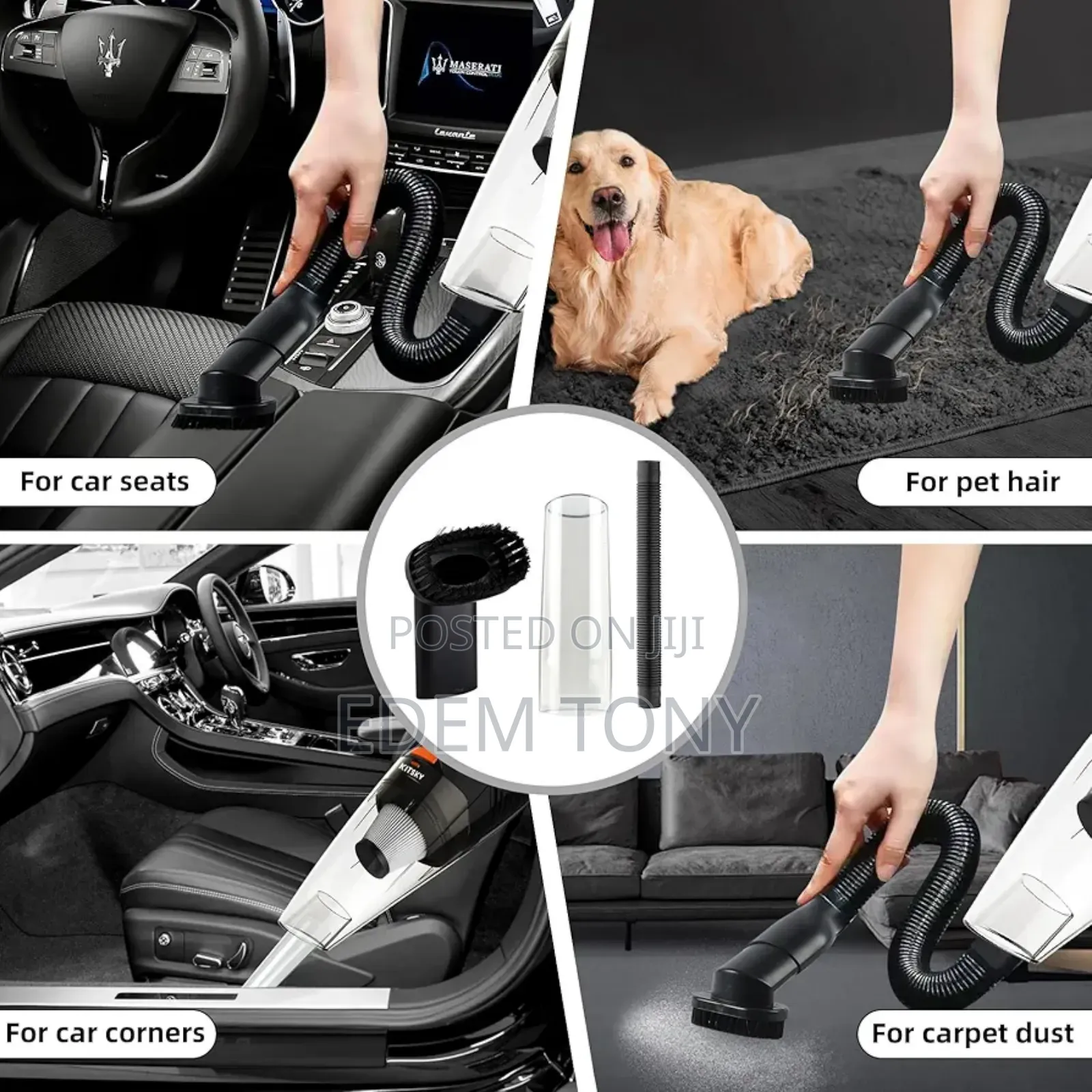 Kitsky Handheld Cordless Vacuum Cleaner for Car Home With Led Light