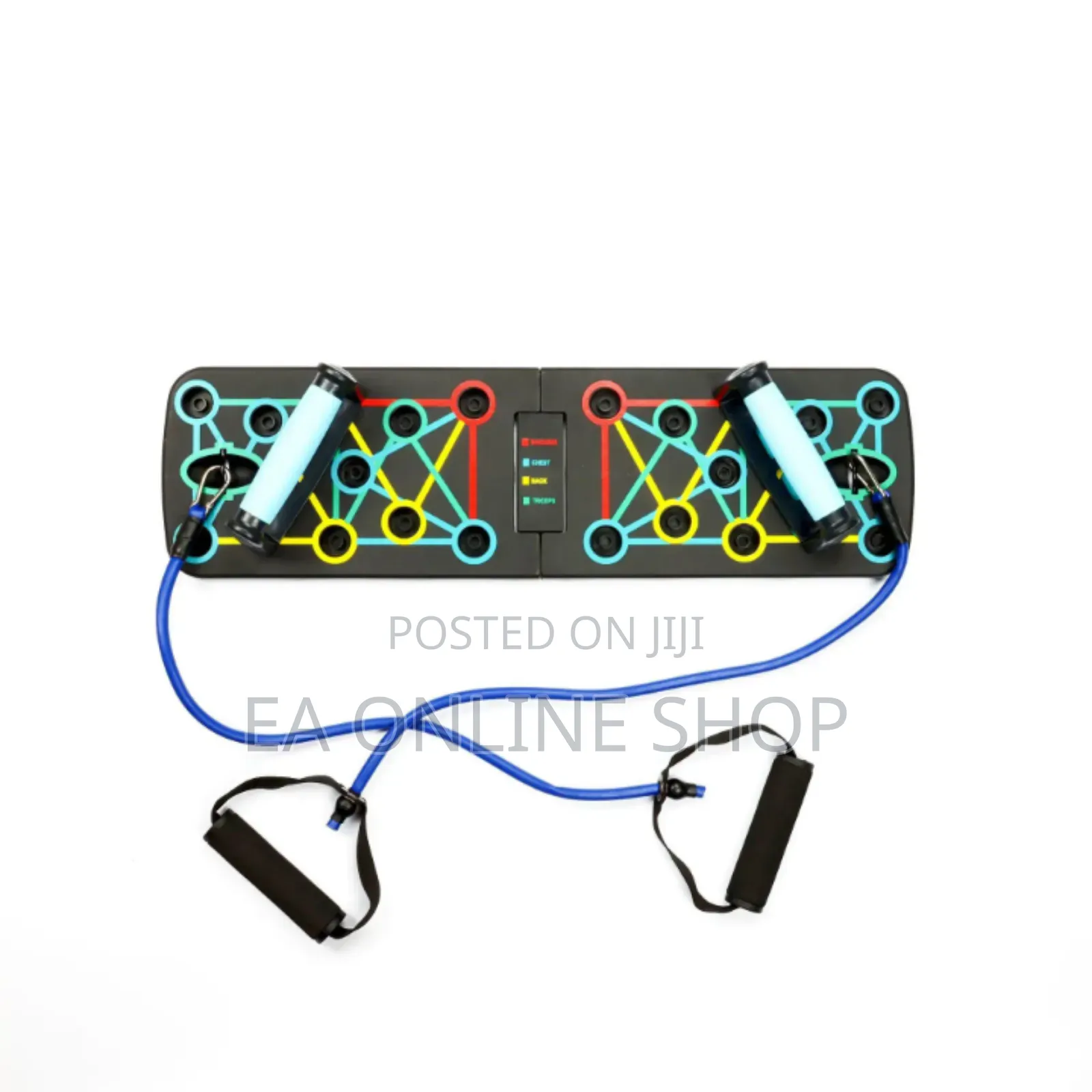 Multifunctional Exercise Foldable Press Push Up Board Resistant Band