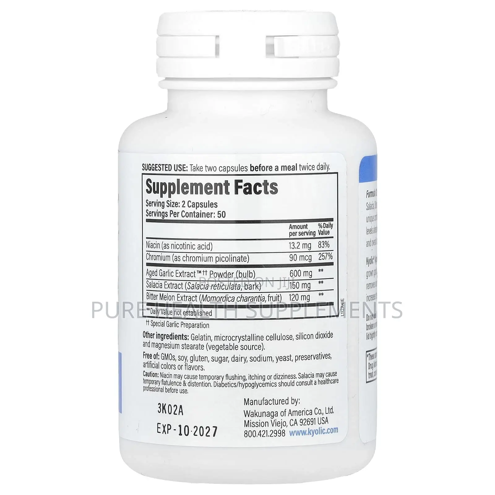 Kyolic, Diabetics, Blood Sugar Balance, 100 Capsules