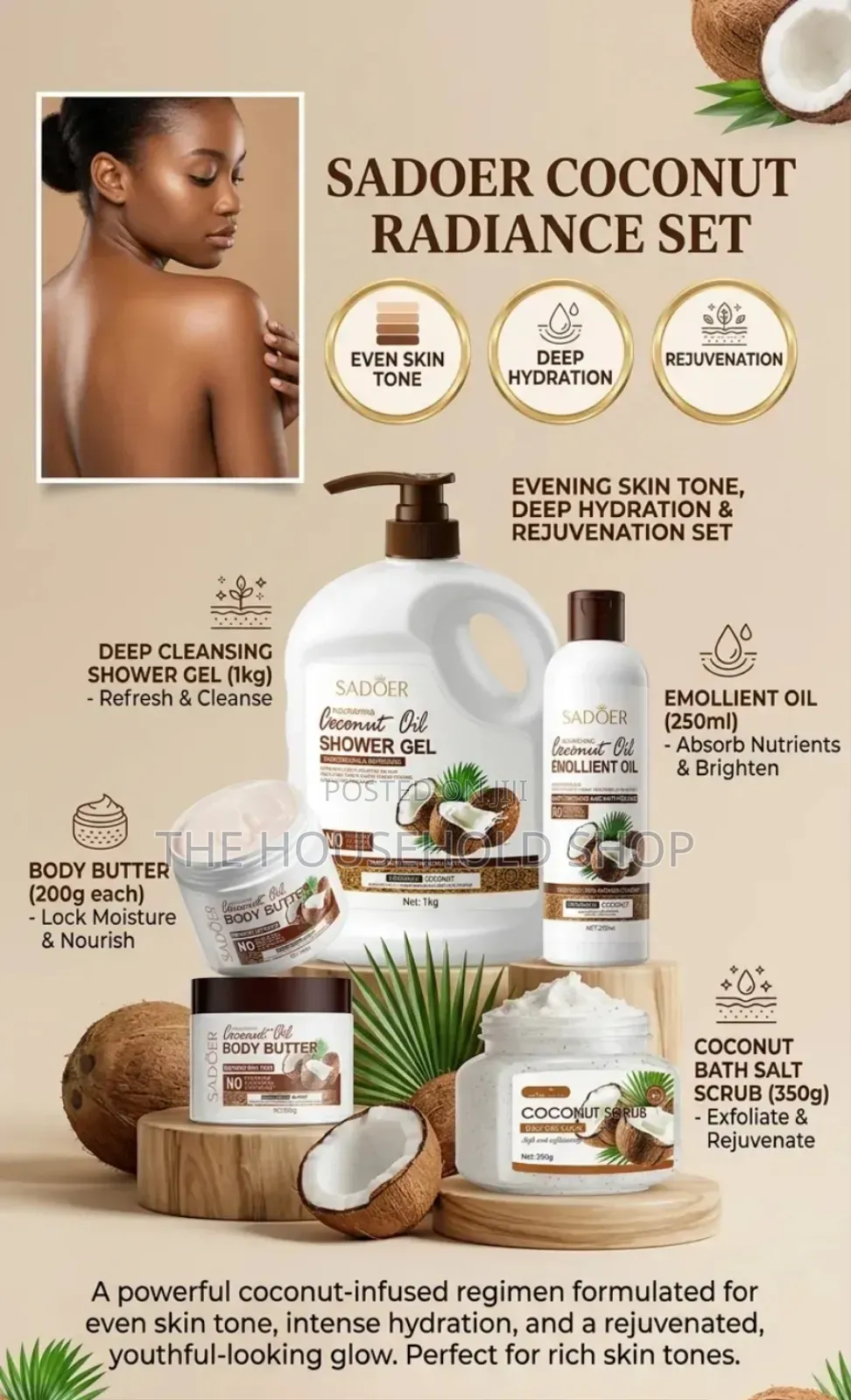 Coconut Oil Anti Dandruff Deep Repair Hoar And Skin Set.