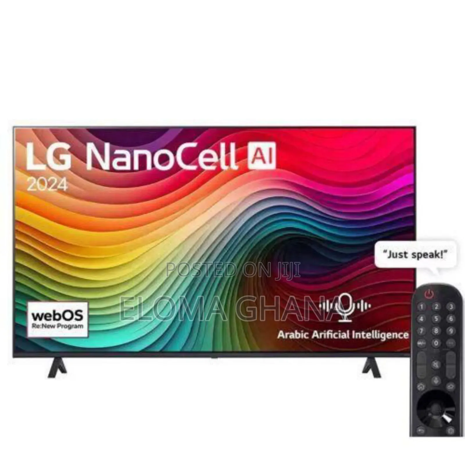 Lg 75-Inch Sleek Vesa 400x 400mm Mounting Interface Smart Tv.
