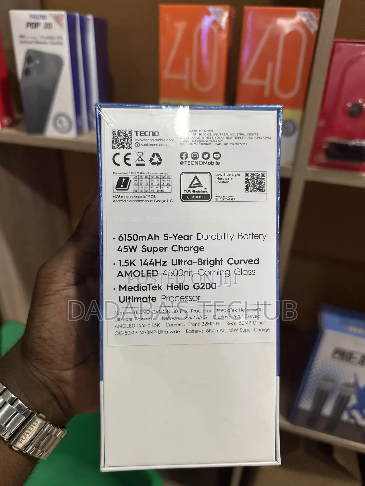 New Tecno Camon 50 Pro 256 GB White