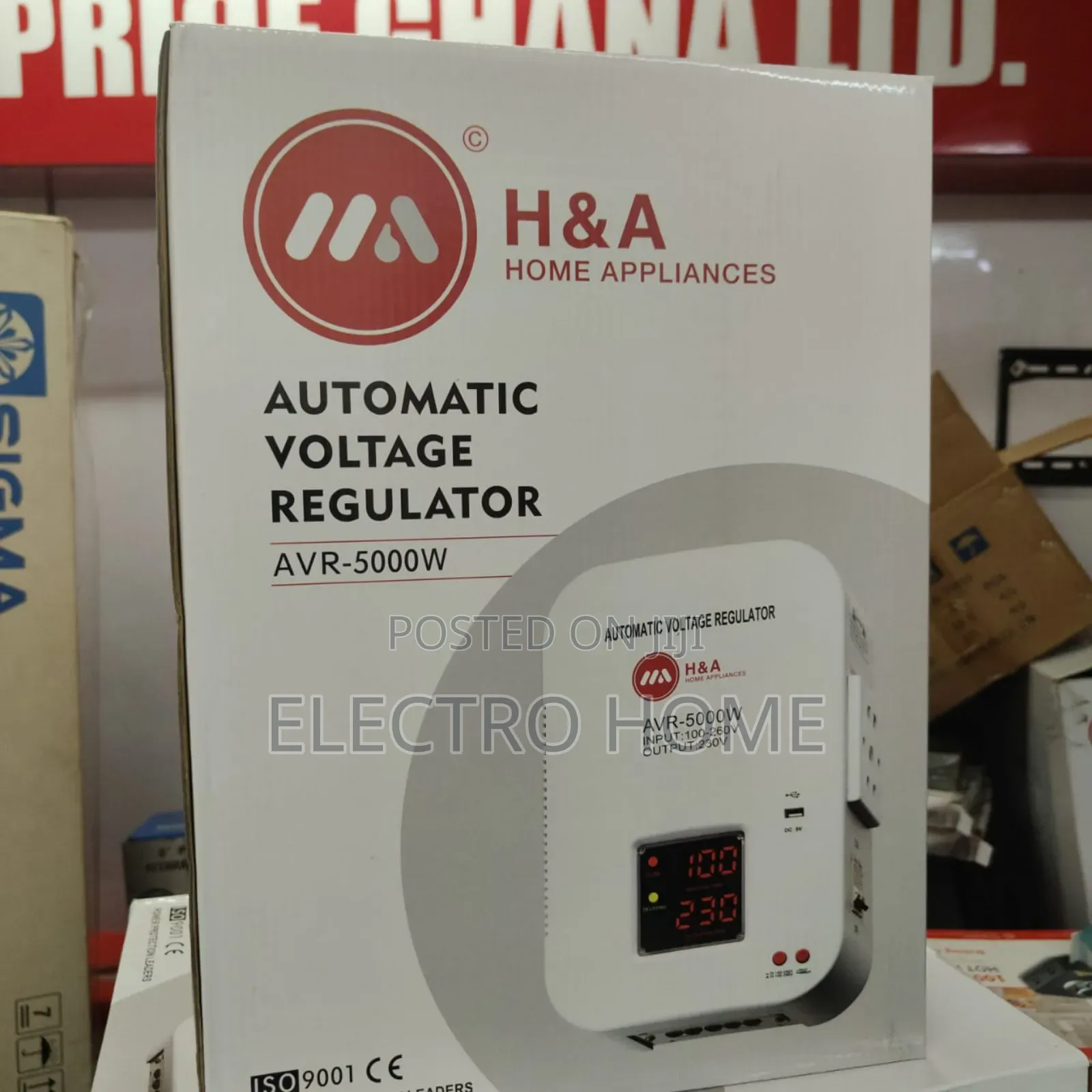 H a Wall Mount Avr Automatic Stabilizer 5000w