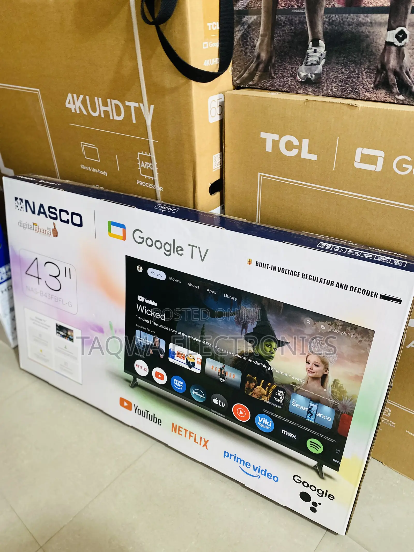 Featuring Slim Nasco 43 Inches Smart Google Tv