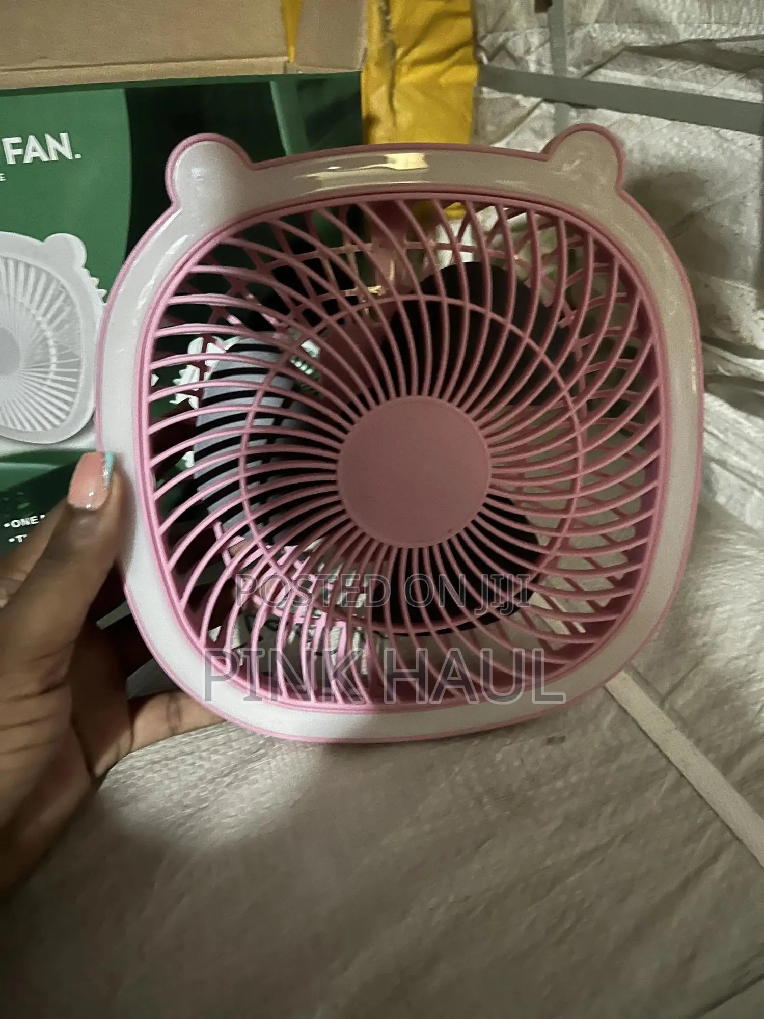 Rechargeable Table Fan With Light