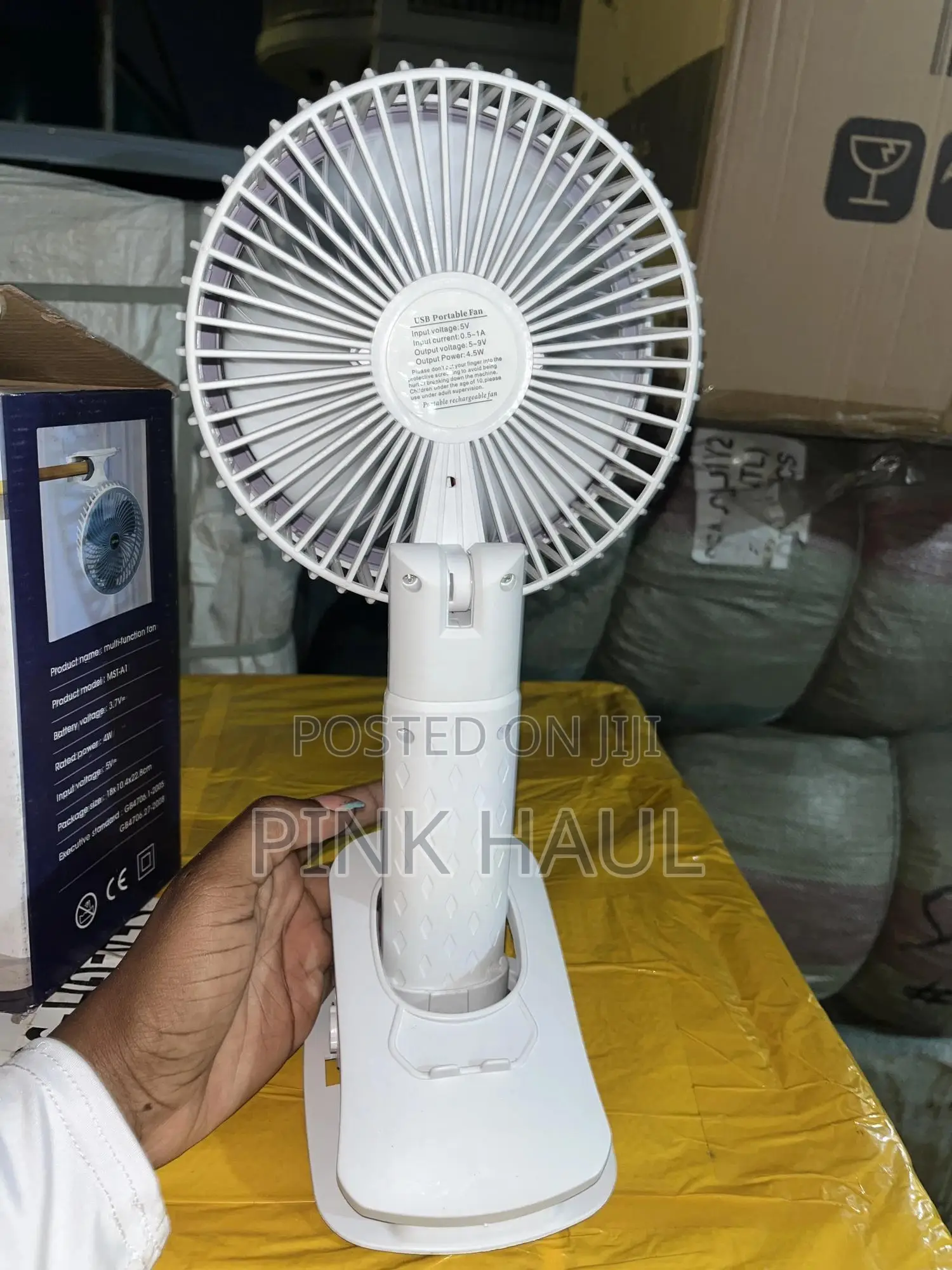 Rechargeable Table Fan (Clipable)